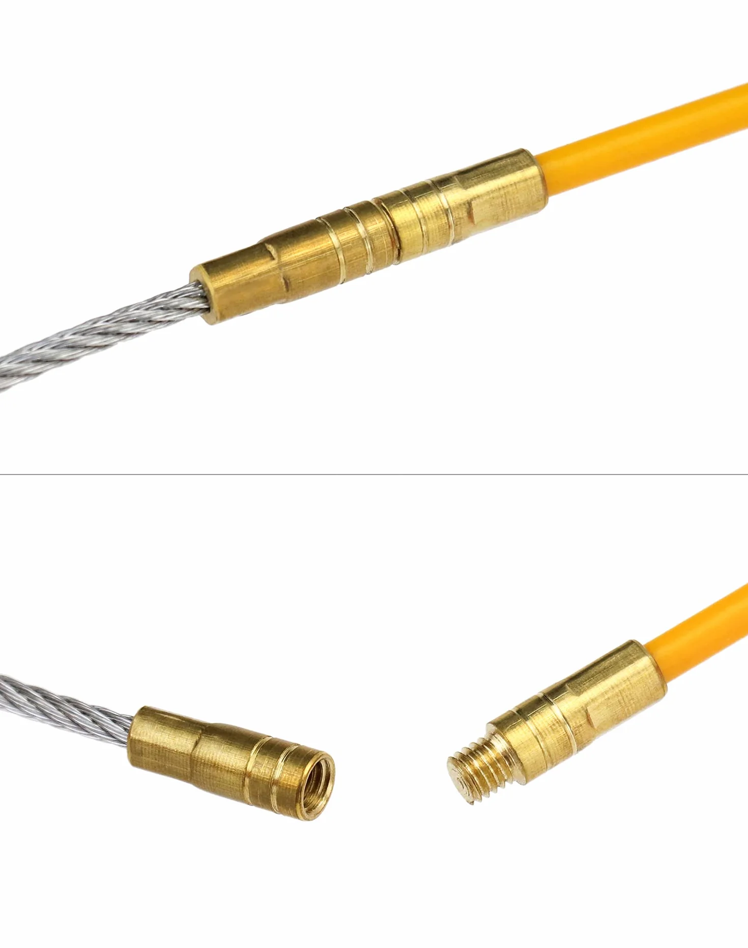 QWORK kabel z włókna szklanego 30m taśma do ryb średnica 4mm narzędzia dla elektryków