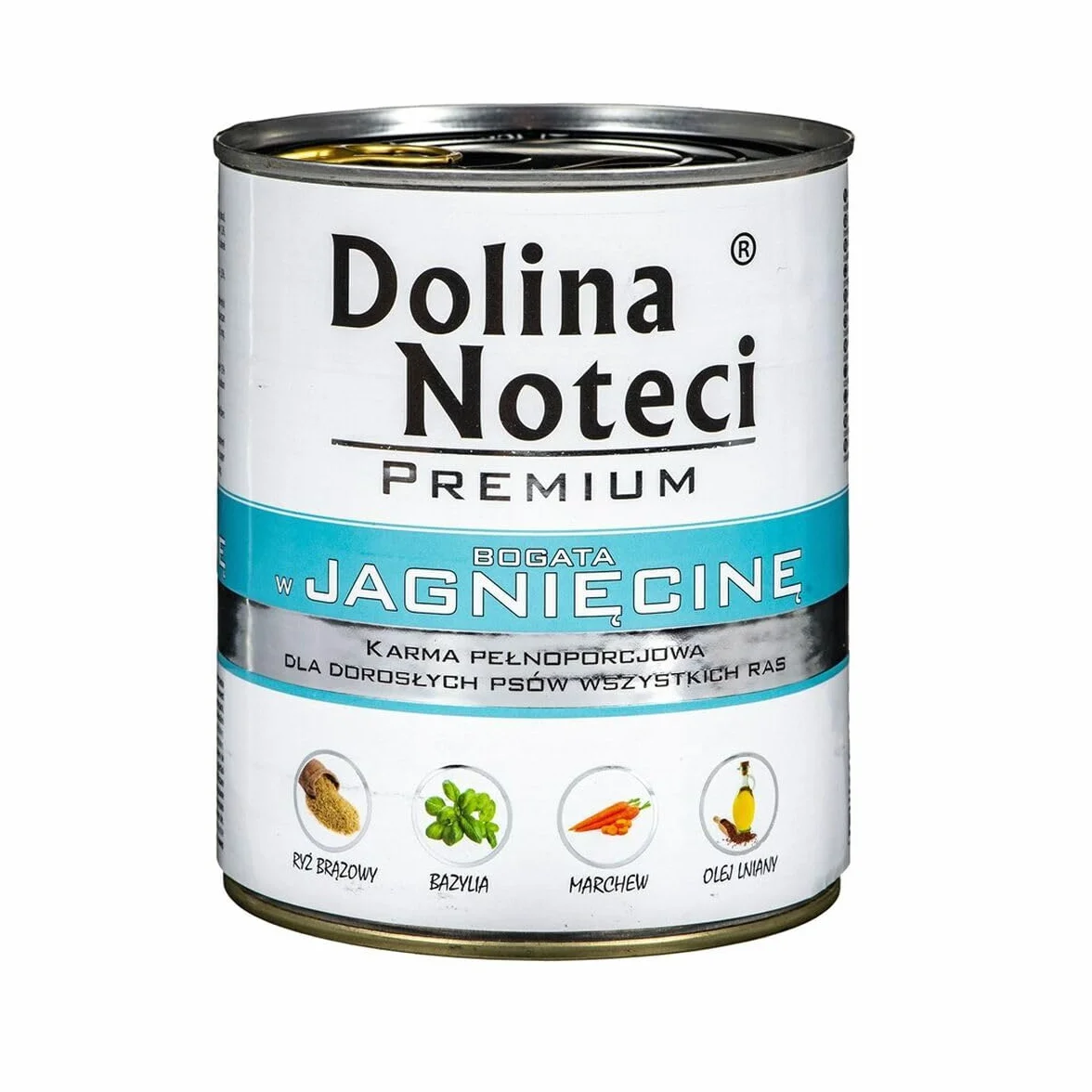 DOLINA NOTECI Mokra karma dla psa bogata w jagnięcinę puszka 800 g