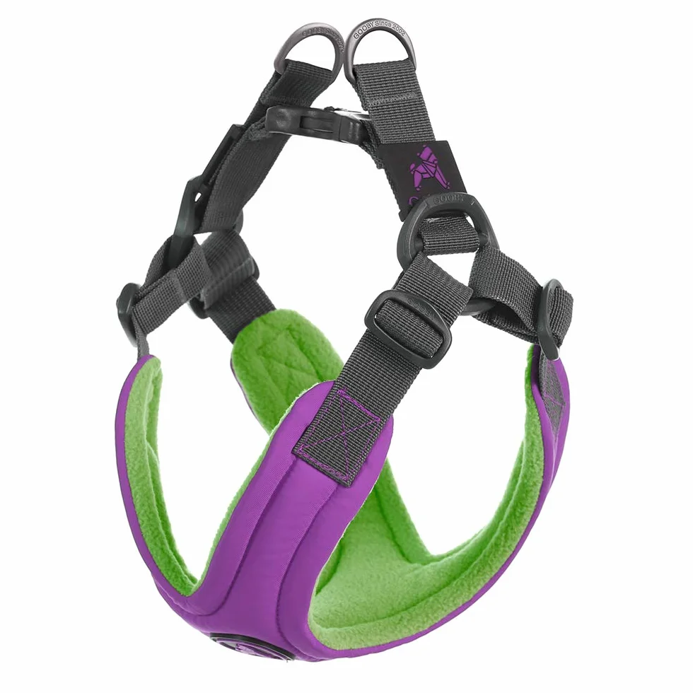 Gooby Escape Free Memory Foam Harness, Small Chest (13-17.2"), Purple