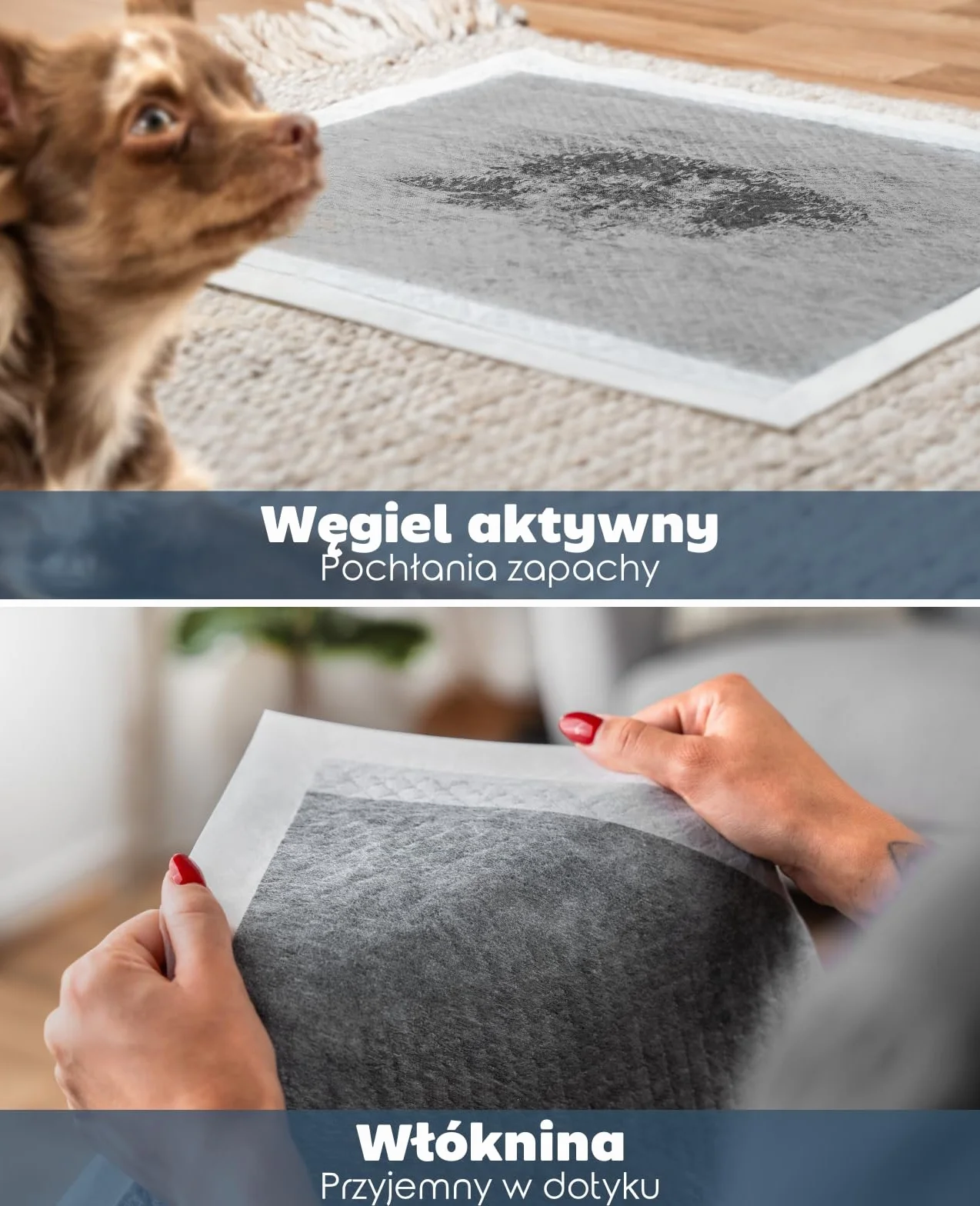 lionto Podkłady węglowe dla szczeniąt, 6-warstwowe maty treningowe z paskami klejącymi, 60x90 cm, 100 szt., nieprzemakalne, chłonne i wytrzymałe, dla chorych i starszych psów, czarno-białe
