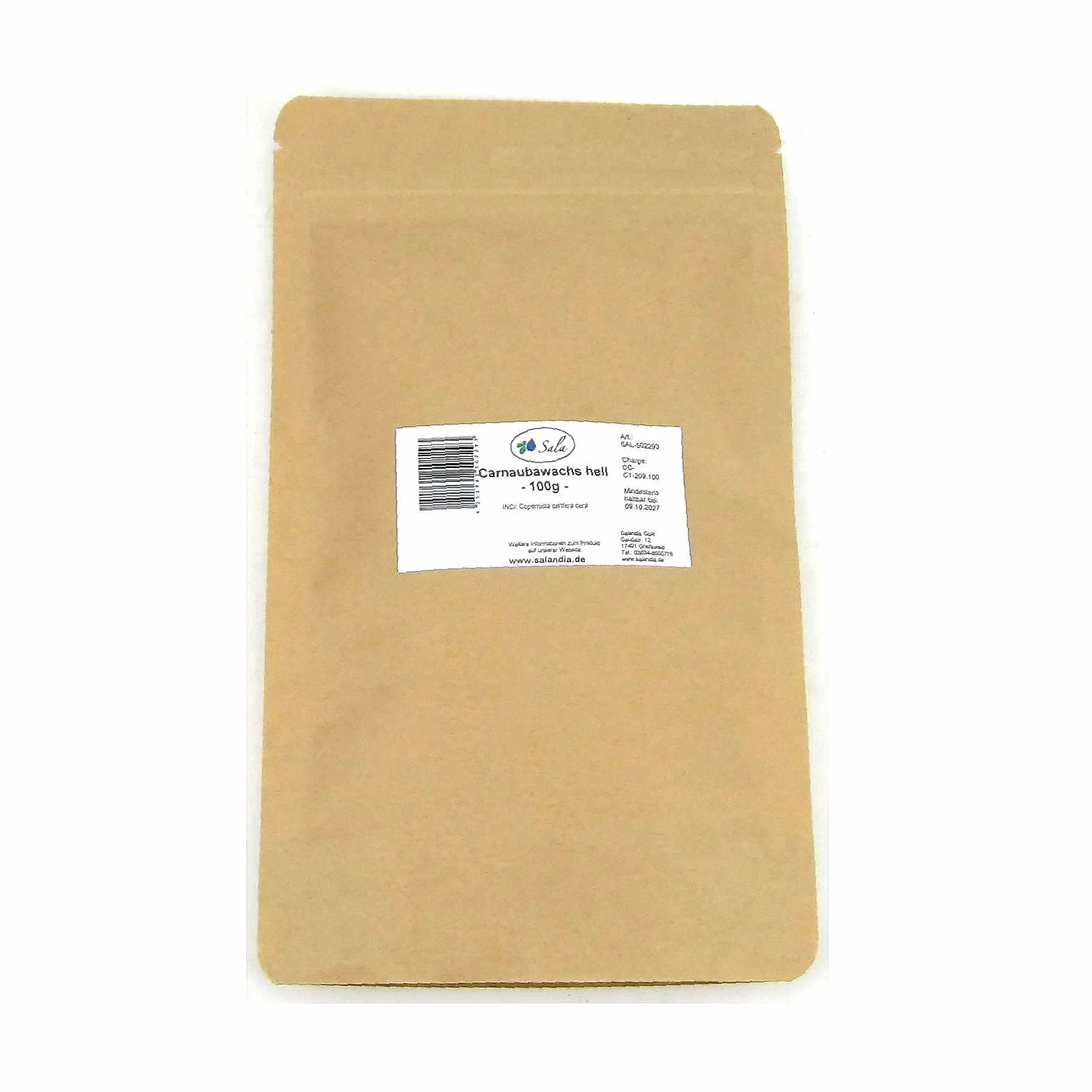 Sala Wosk Carnauba jasny worek 100 g