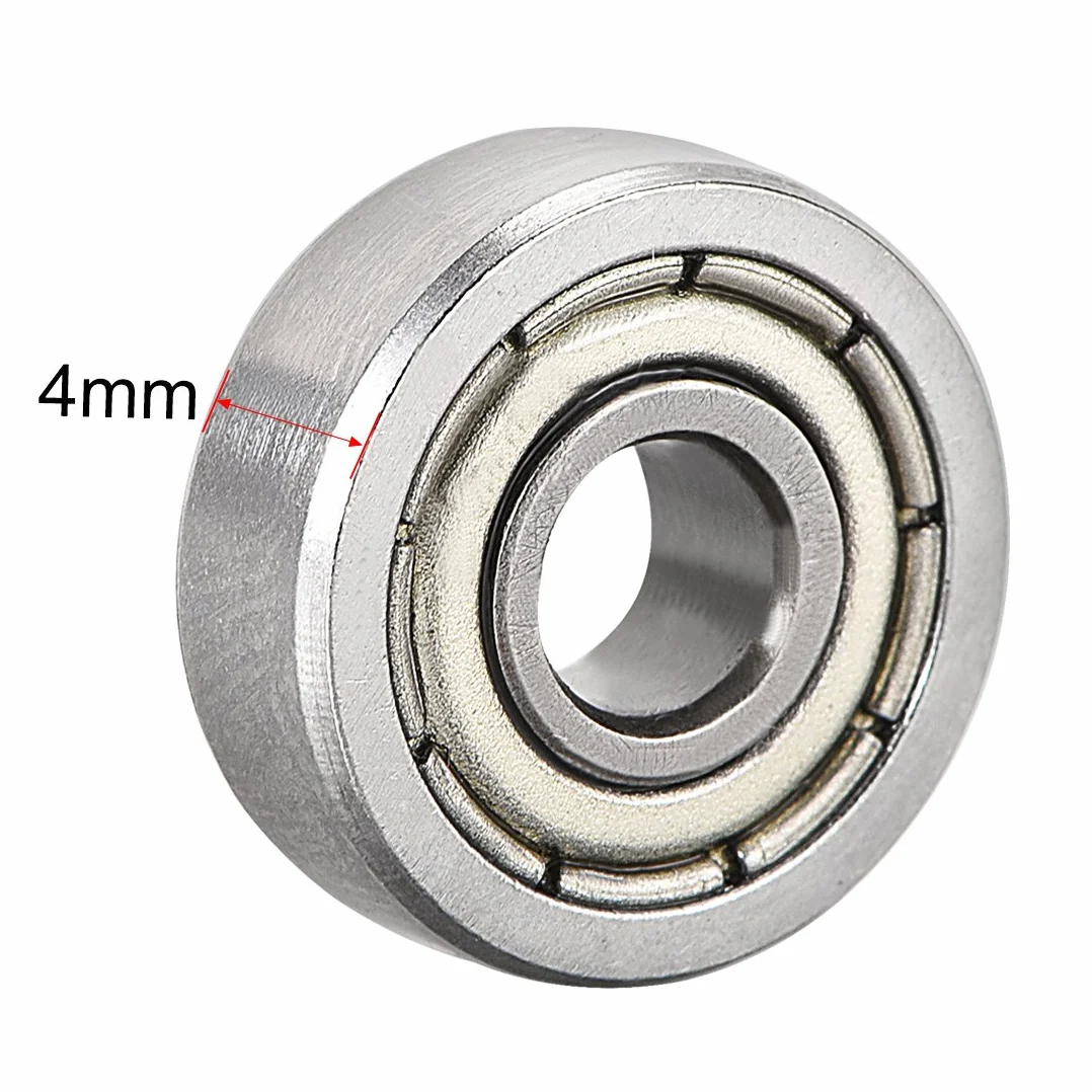 sourcing map 20 szt. łożysko kulkowe zwykłe 604Z podwójny szyld 4 mm x 12 mm x 4 mm stal węglowa DE de