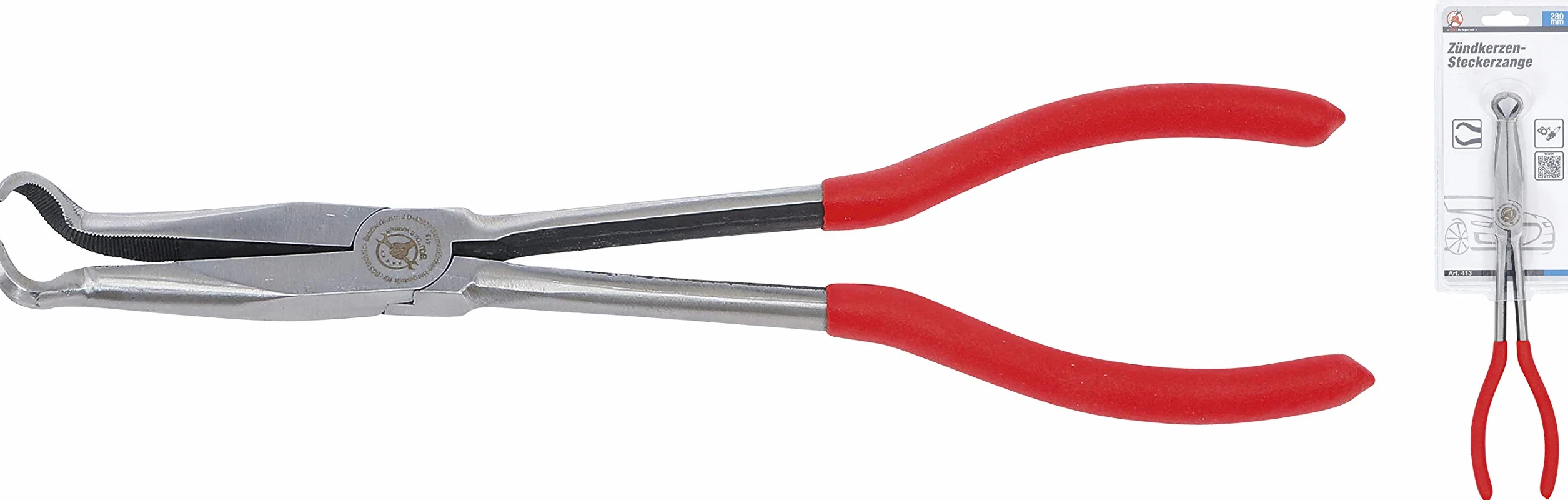 BGS Diy 413 Szczypce z długimi szczękami z końcówką oczkową 280 mm