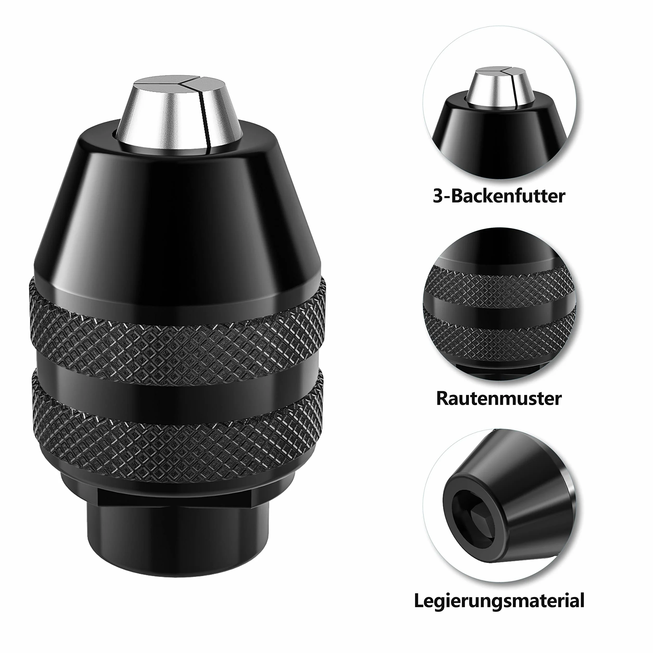 Uchwyt wiertarski samozaciskowy do Dremel 1/32-1/8 wymienny zestaw adaptera szybkiej wymiany 8220 3000 395