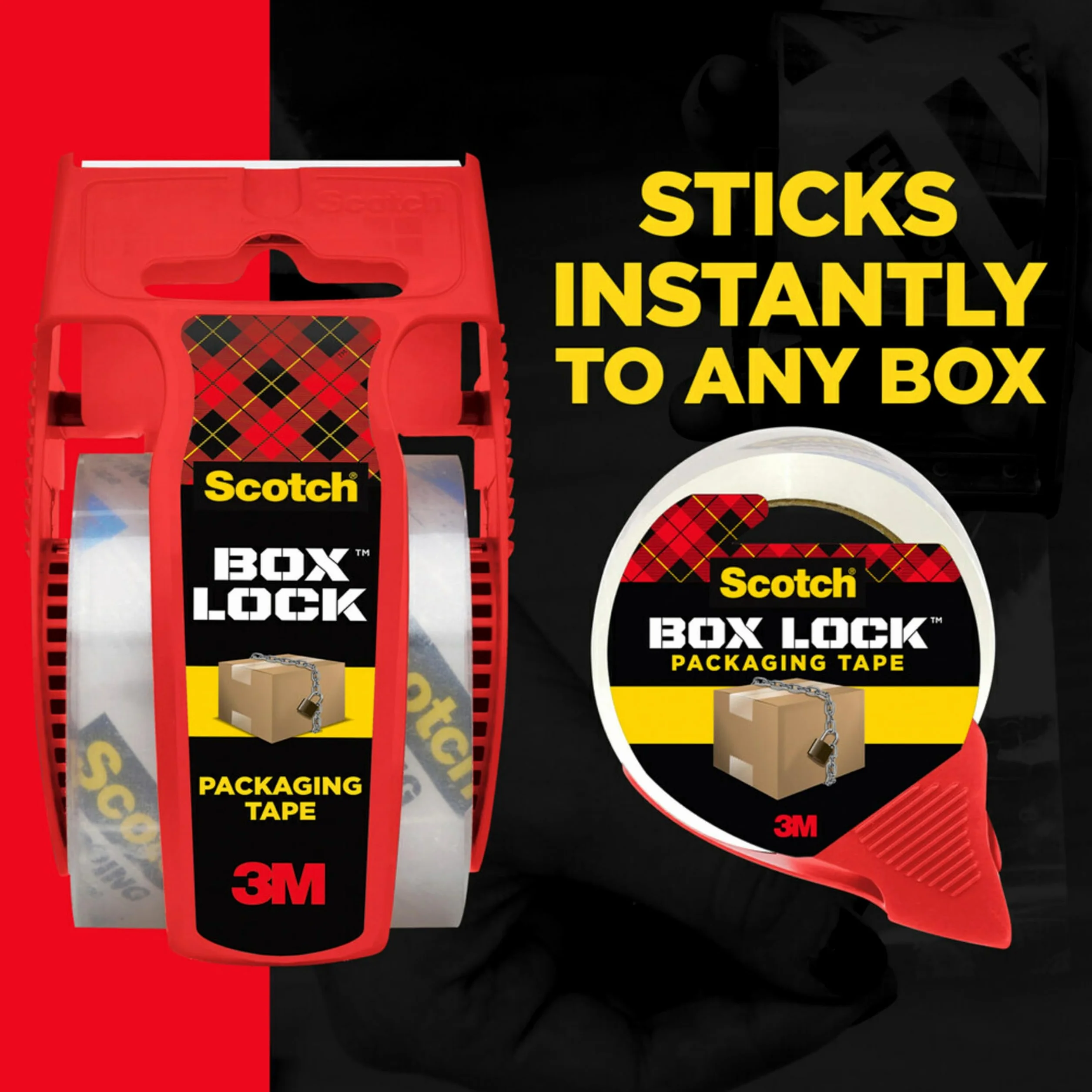 Scotch Box Lock taśma pakowa 48 mm x 20,3 m 6 rolek z dozownikami