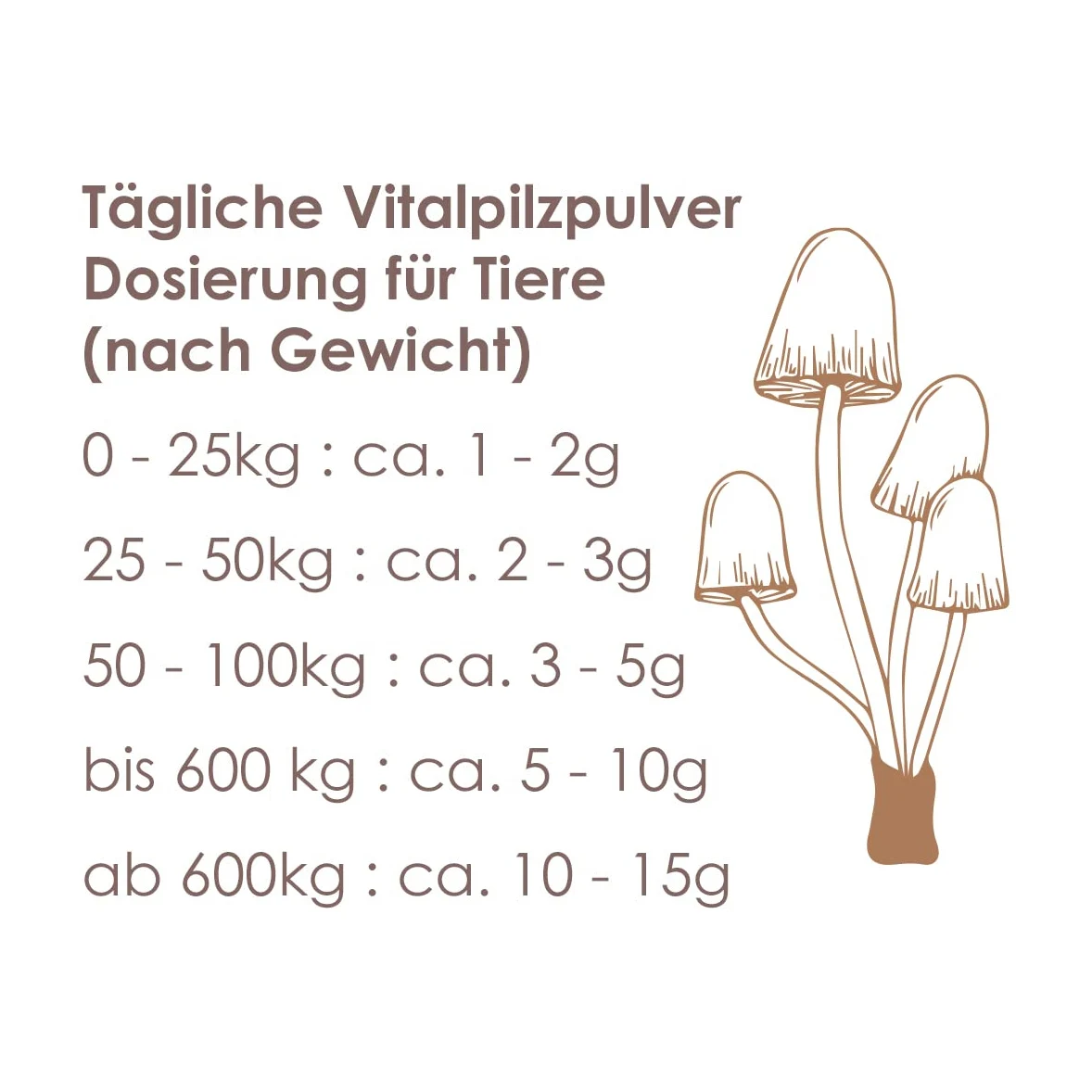 Bio Tremella proszek dla zwierząt, 100 g czystego proszku witalnego w proszku, najwyższa jakość biologiczna, proszek witalny - dozowanie dla zwierząt - 1 puszka - suplement diety