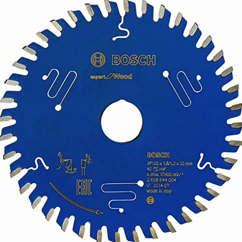 Bosch Professional Brzeszczot do piły tarczowej Expert do drewna (drewno, 120 x 20 x 1,8 mm, 40 zębów, akcesoria do piły tarczowej)
