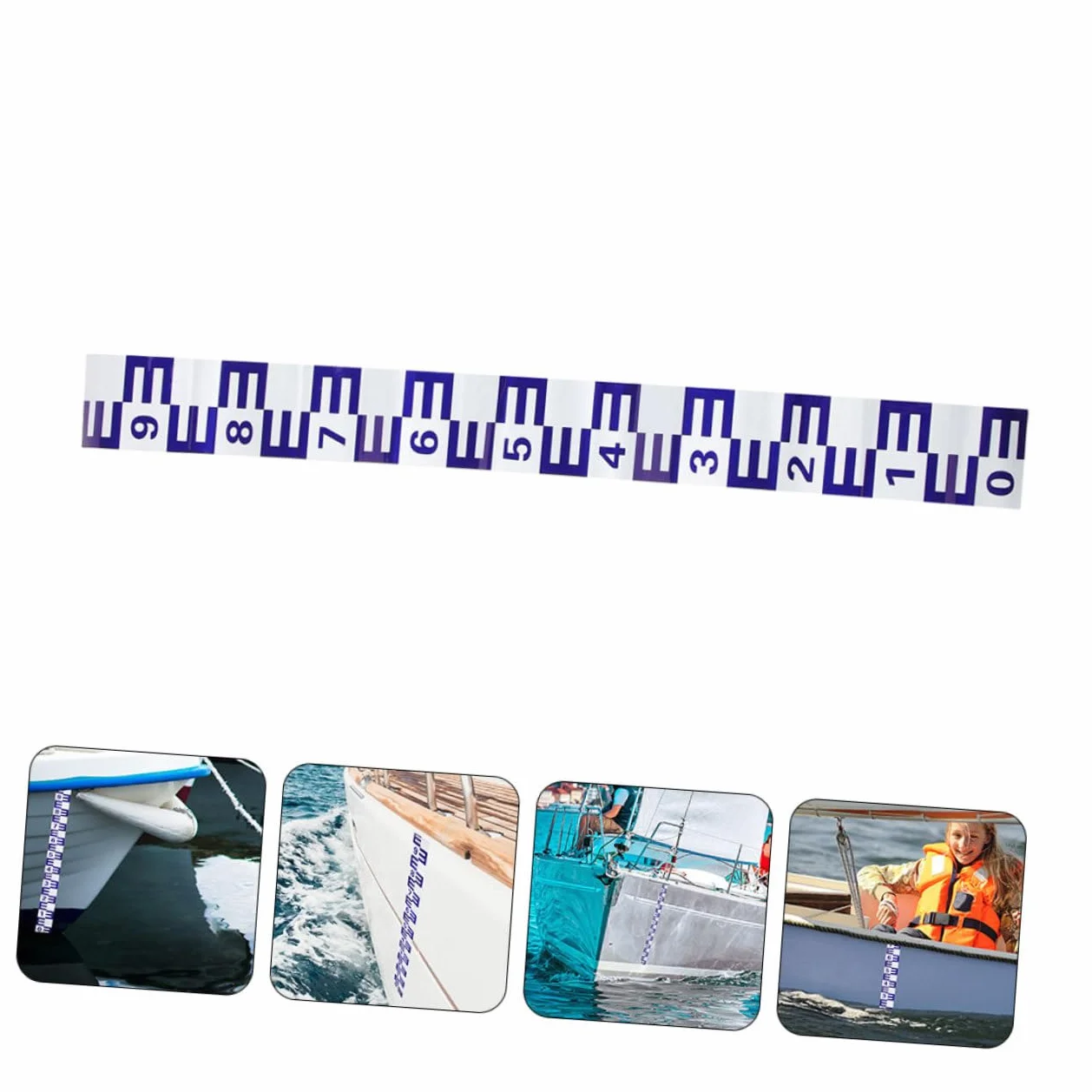Samoprzylepne Naklejki Do Pomiaru Poziomu Akwarium Miernik Głębokości z Odblaskowymi Skalami