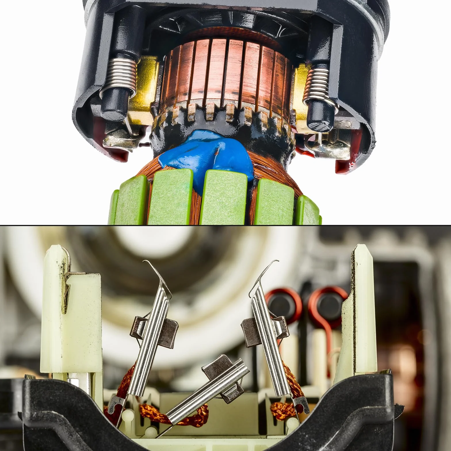 QUARKZMAN Nasadka na szczotkę z włókna węglowego pokrywa z tworzywa sztucznego do szczotki elektrycznej z drutu czarnego średnica zewnętrzna 12 mm / 0,47" wysokość 5 mm / 0,2", 4 szt