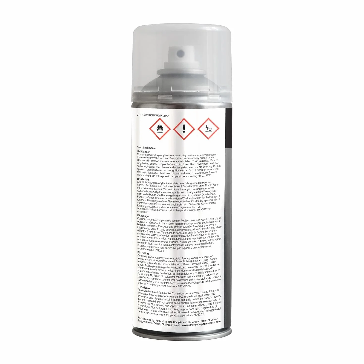 JENOLITE Stop Leak Sealer Spray, wodoodporny uszczelniacz, wypełniania, uszczelnia i zatrzymuje wycieki, przezroczysty, 400 ml