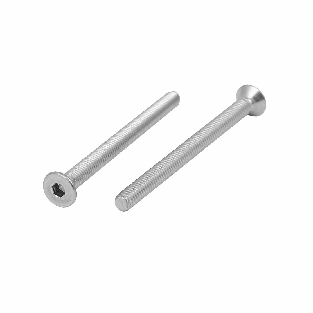sourcing map 10 sztuk M4 x 50 mm stal szlachetna 316 śruba z łbem sześciokątnym zamknięcie de