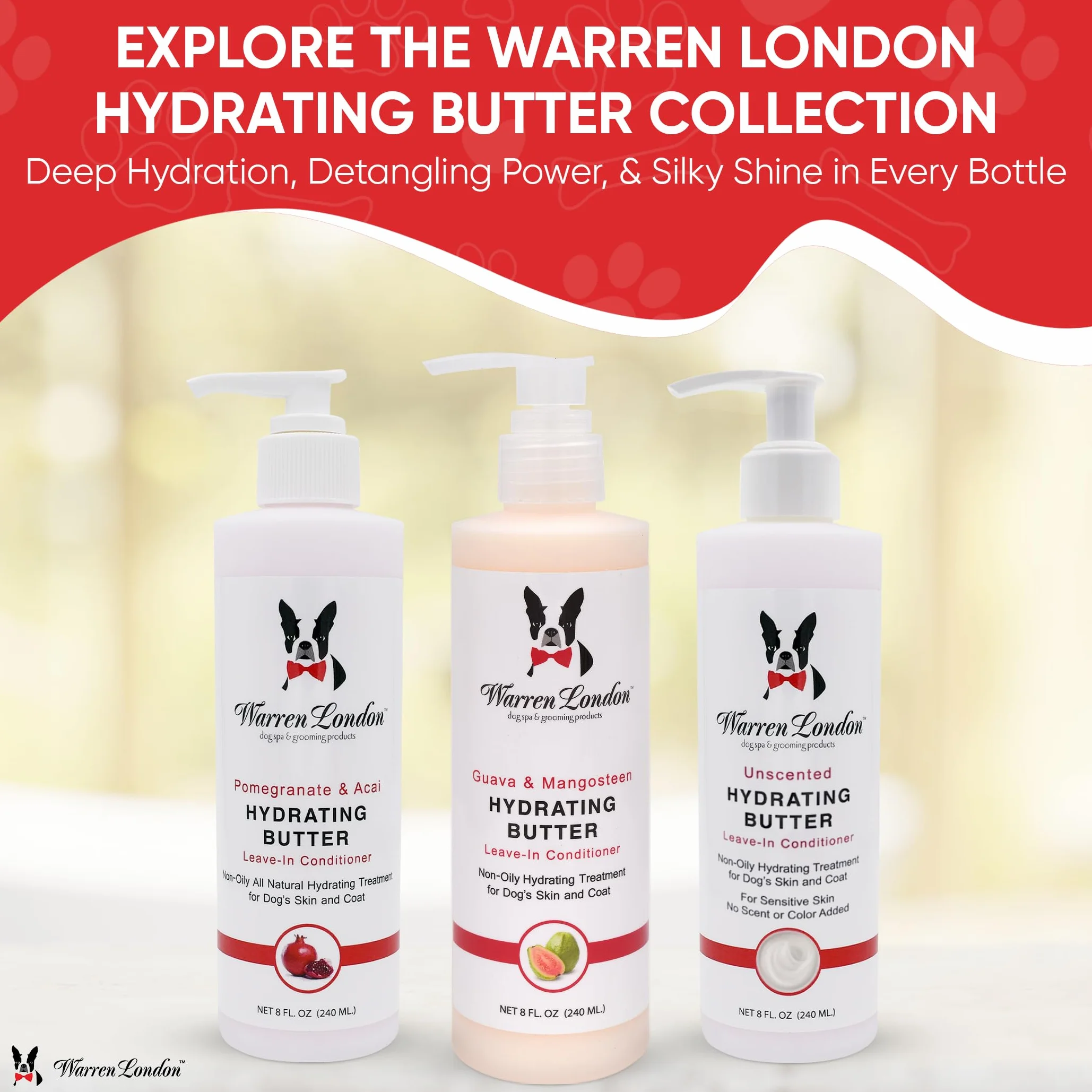 Warren London Nawilżające masło dla psów Guava Mango 207 ml