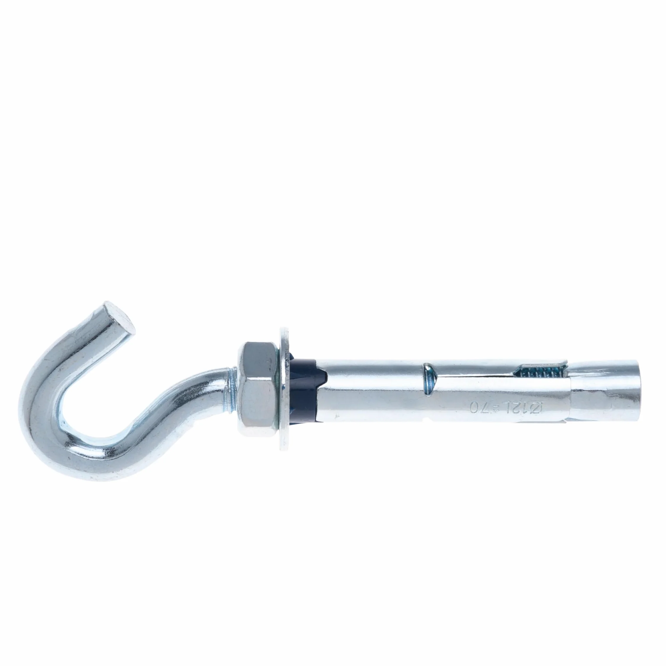 M8 Hak do ściany betonowej z tuleją metalową 8x45mm kołek rozporowy 10mm nakrętka sześciokątna 6 szt