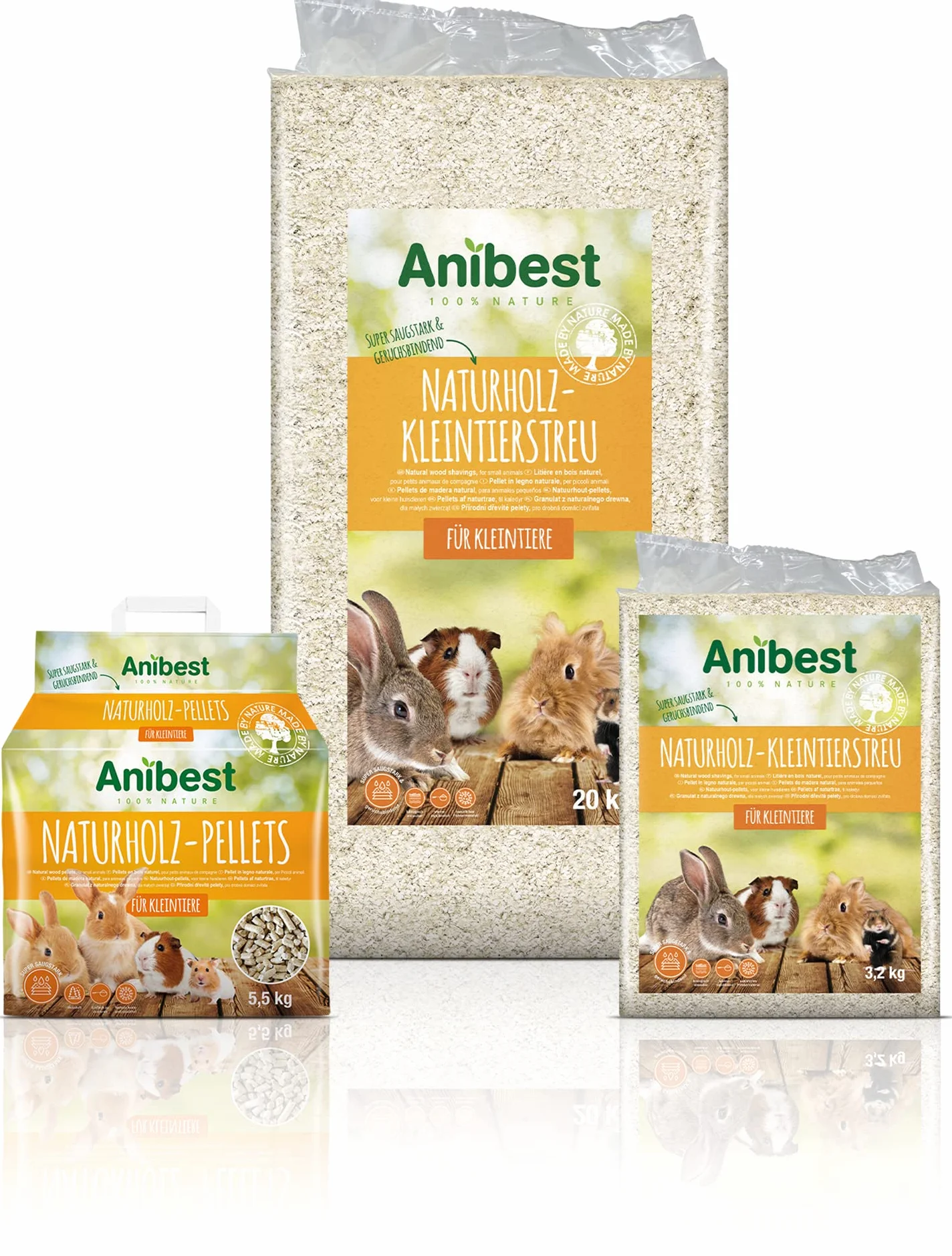 Anibest Pellet dla Małych Zwierząt, 10 L