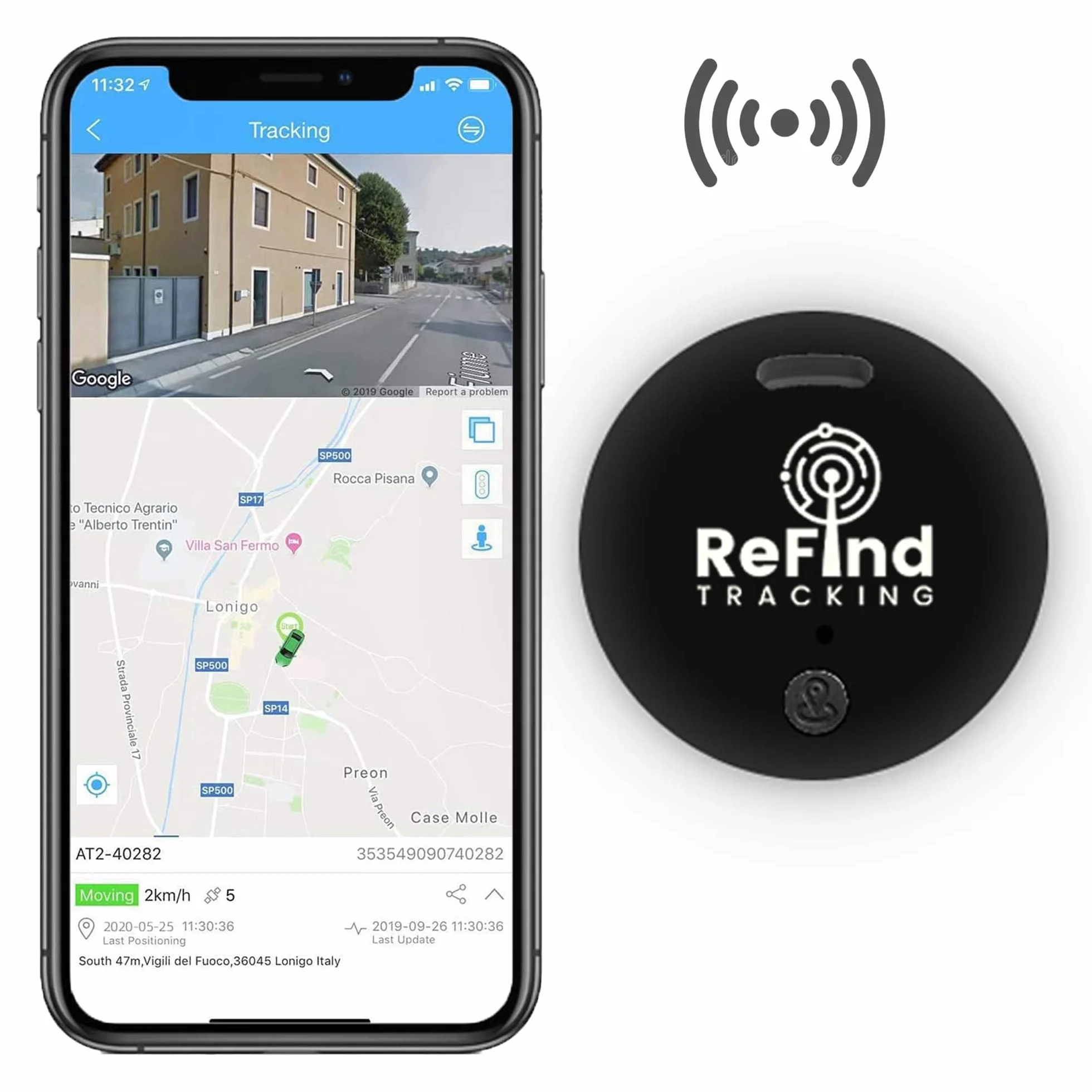 ReFind R2 Smart Tracker dla Androida i iPhone'a. Mini GPS Tag Bluetooth 5.0, Finder Kluczy. Alternatywa dla Samsung Air Tracker, dla Kluczy, Zwierząt, Portfeli i Bagażu (Czarny)