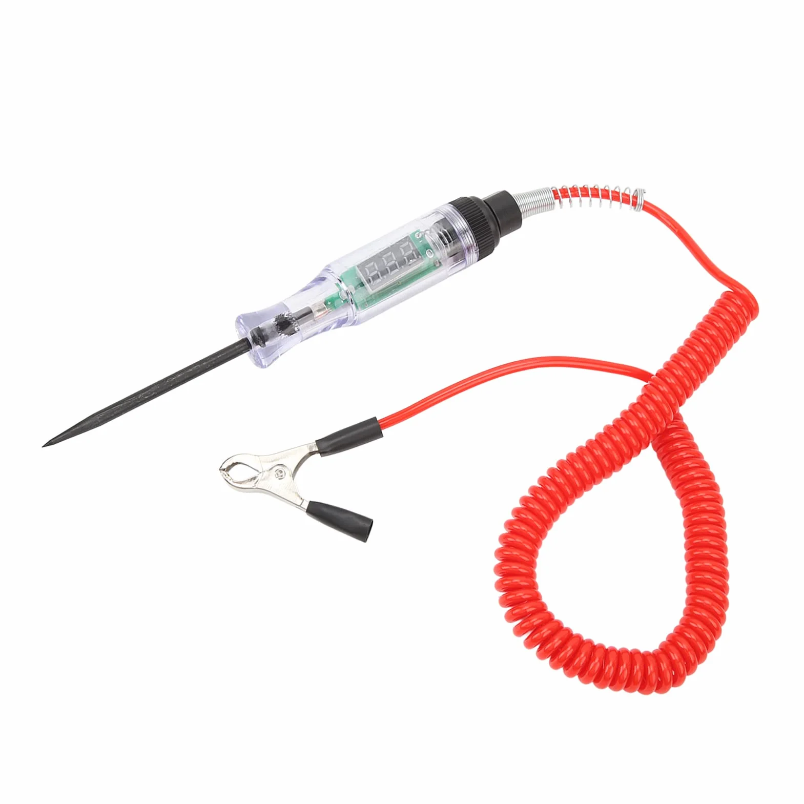 Tester Obwodów Samochodowych DC 6 V/12 V/24 V/36 V, Test Samochodowy, Cyfrowy Tester Obwodów LED, Test Ciągłości Napięcia, Auto Elektryczne światło Testowe Napięcia/długa Sonda do