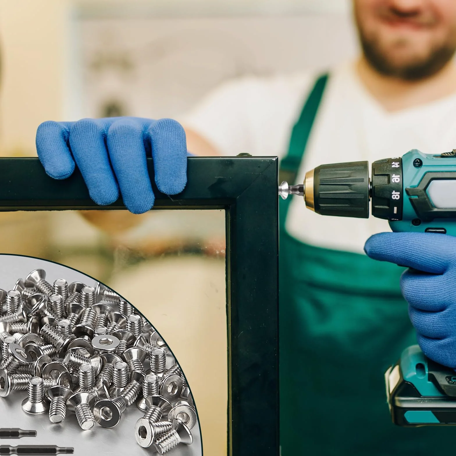 150 szt. śrub z łbem stożkowym ze stali nierdzewnej M3 x 30 mm, śruby z łbem sześciokątnym M3, śruby ze stali nierdzewnej, z łbem stożkowym, z 2 szt. sześciokątnych łeb wkrętaka, wkręty gwintowane