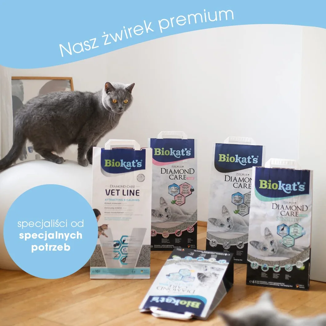 Biokat'S Diamond Care Ściółka z Naturalnej Gliny 10 L