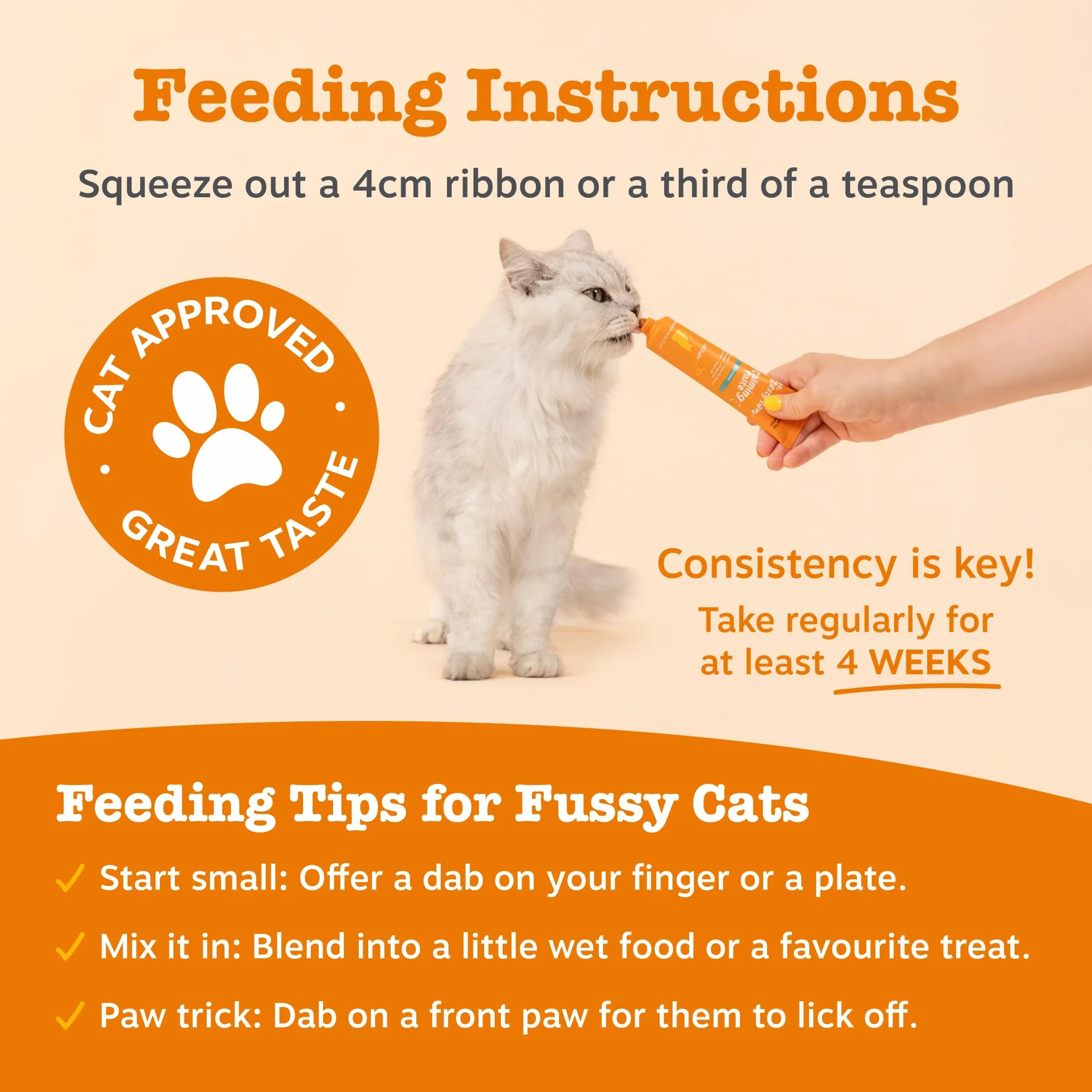 Zesty Paws Digestion & Prebiotics Paste for Cats | Helps Gut Health, Digestive Function & Immune Support | Contains Algal Oil, Postbiotics, Inulin, Vitamins C & E | Real Fish Flavour | 75g