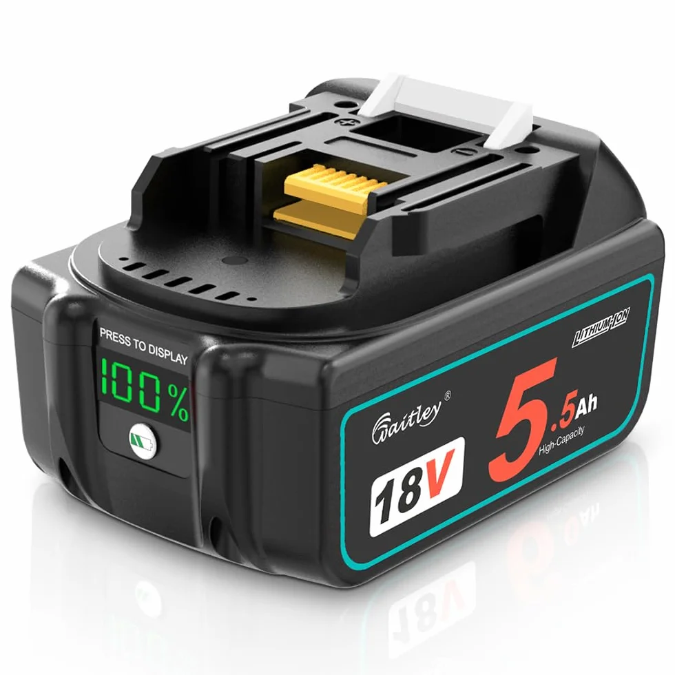 Waitley 5500 mAh akumulator zamienny do akumulatora Makita 18 V BL1850 BL1860B BL1840 BL1830 BL1820B BL1815 – kompatybilny z elektronarzędziami Makita 18 V