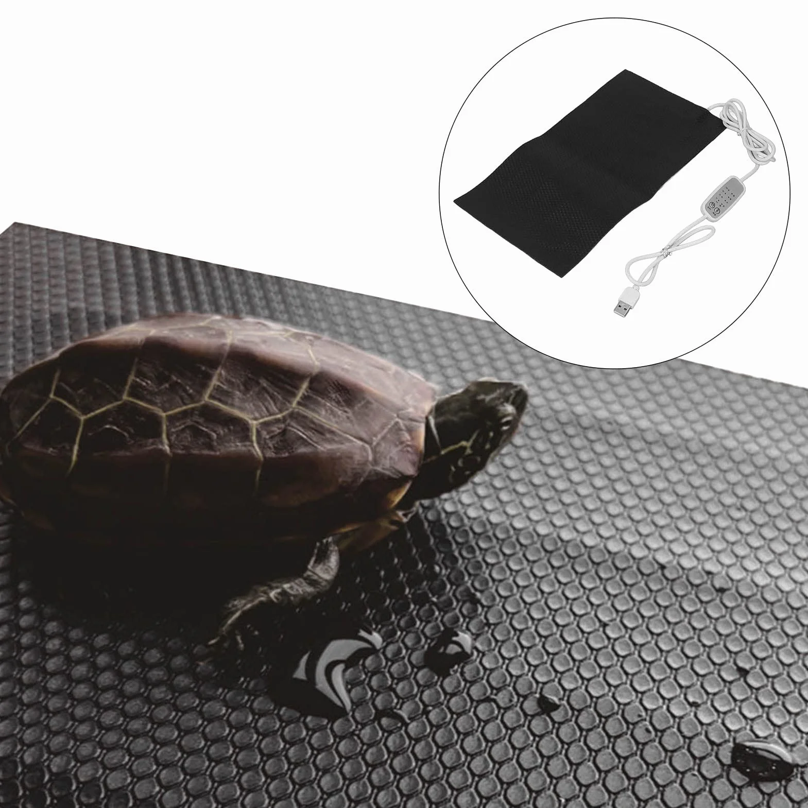Fafeicy Podkładka Grzewcza, Regulowana Temperatura materiał PVC Przenośna Podkładka Grzewcza Zasilana USB dla Ramion Szyi z Tyłu 68-104 ° F Idealne do Użytku Domowego (20X25 cm)
