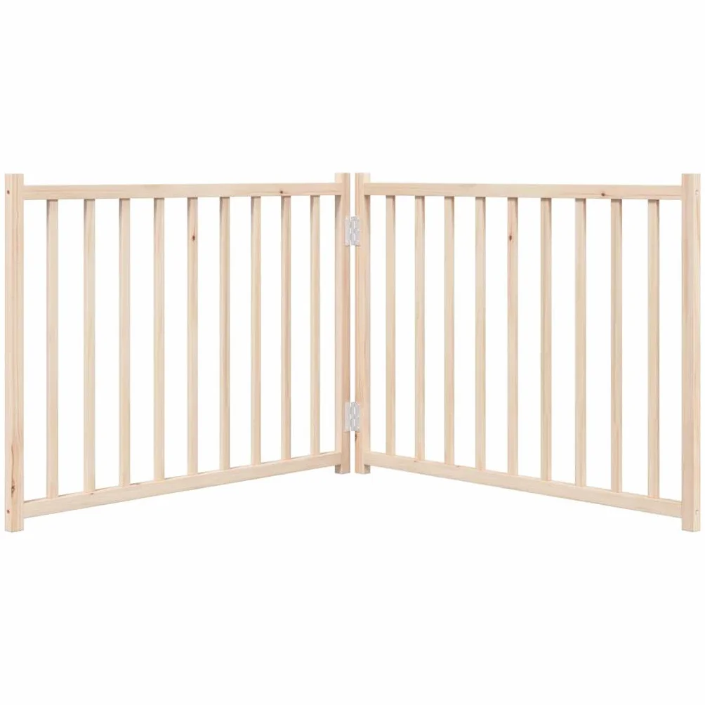 vidaXL Składana bramka zabezpieczająca dla psa, 2 panele, 160 cm