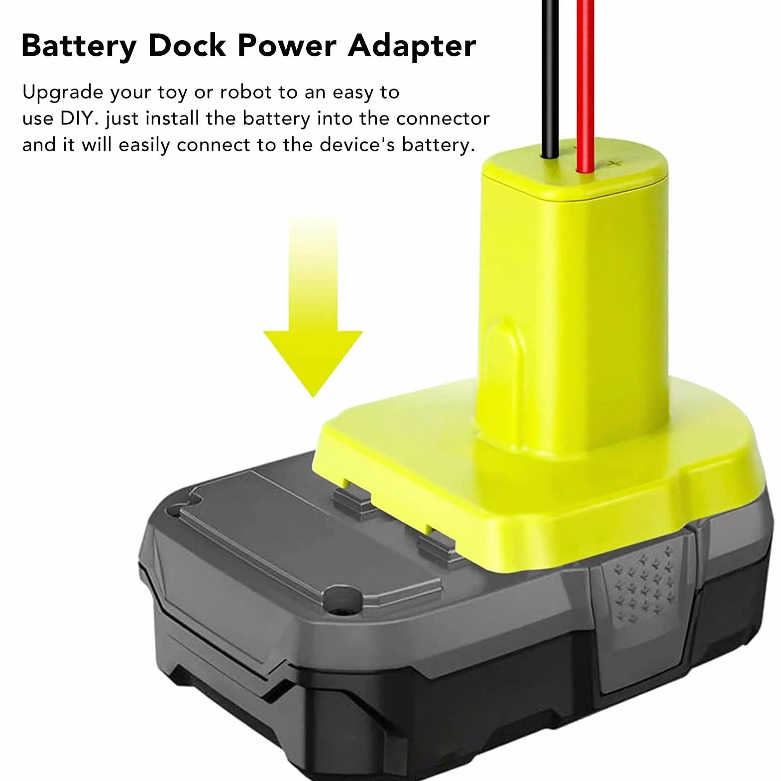 Adapter do Kół Zasilających Zasilacz do Akumulatora Solidne Połączenie łatwa Instalacja Przed Korozją Złącze Zasilania Stacji Dokującej do 18V P107