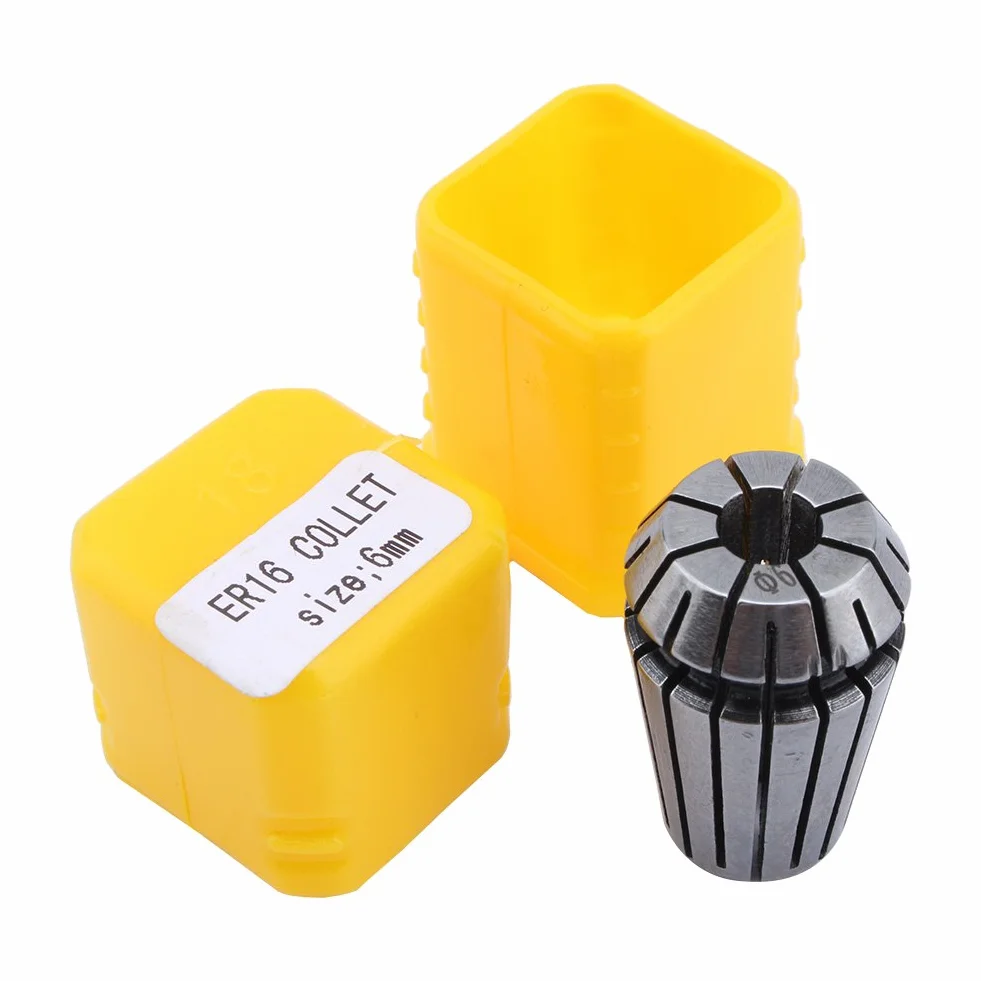 10 Sztuk Uchwytów Tulei Zaciskowych, Zestaw Tulei Zaciskowych ER16 od 1 do 10 Mm, Zestaw Uchwytów Tulei Zaciskowych o Wysokiej Precyzji, Uchwyty ER16 Frezarki CNC NarzęDzia do Frezarek