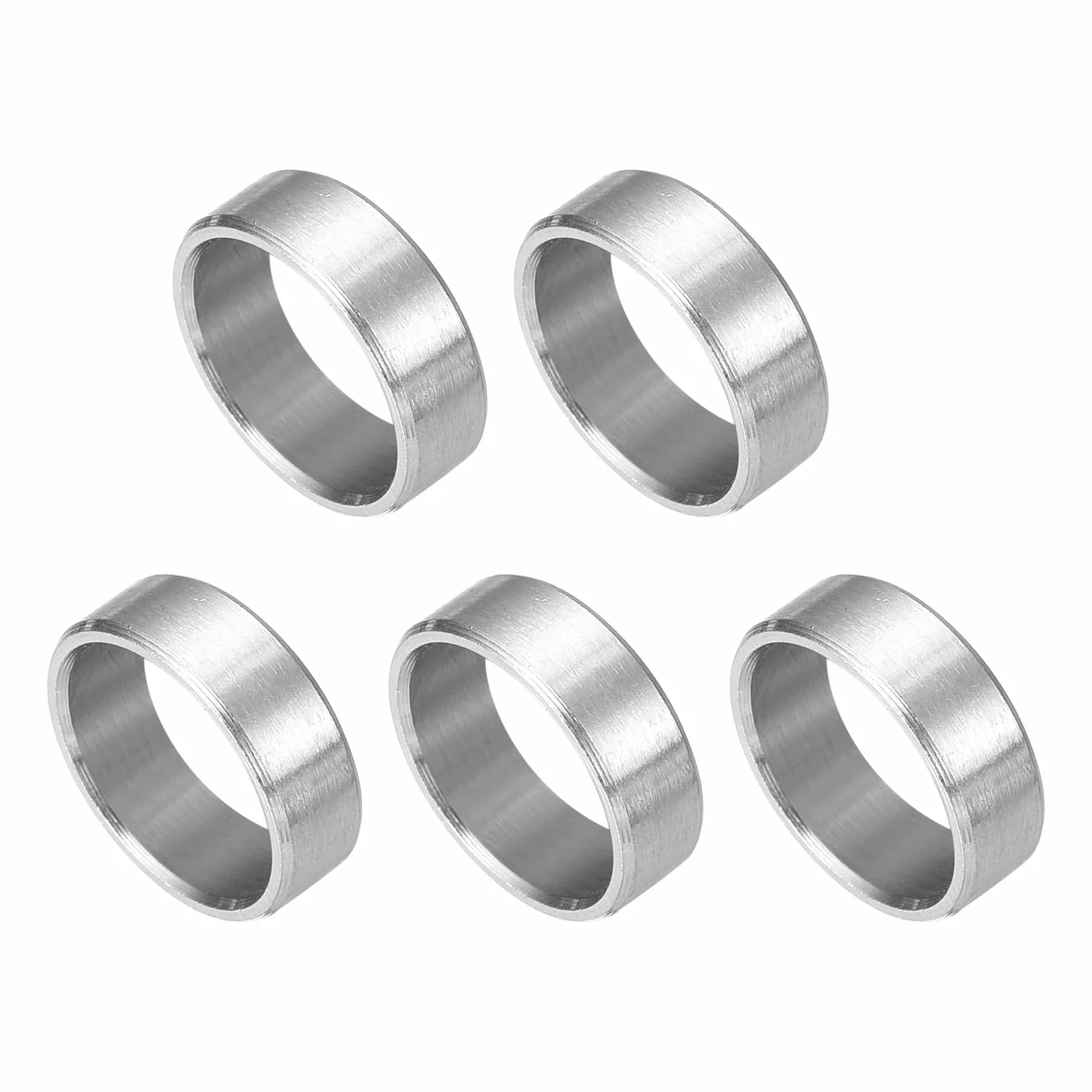 QUARKZMAN 5 sztuk podkładki dystansowe ze stali nierdzewnej, 10 mm ID x 12 mm OD x 4 mmL niegwintowany mosiężny separator ślimakowy okrągły szczelina do śrub nakrętek 3/8" lub M10
