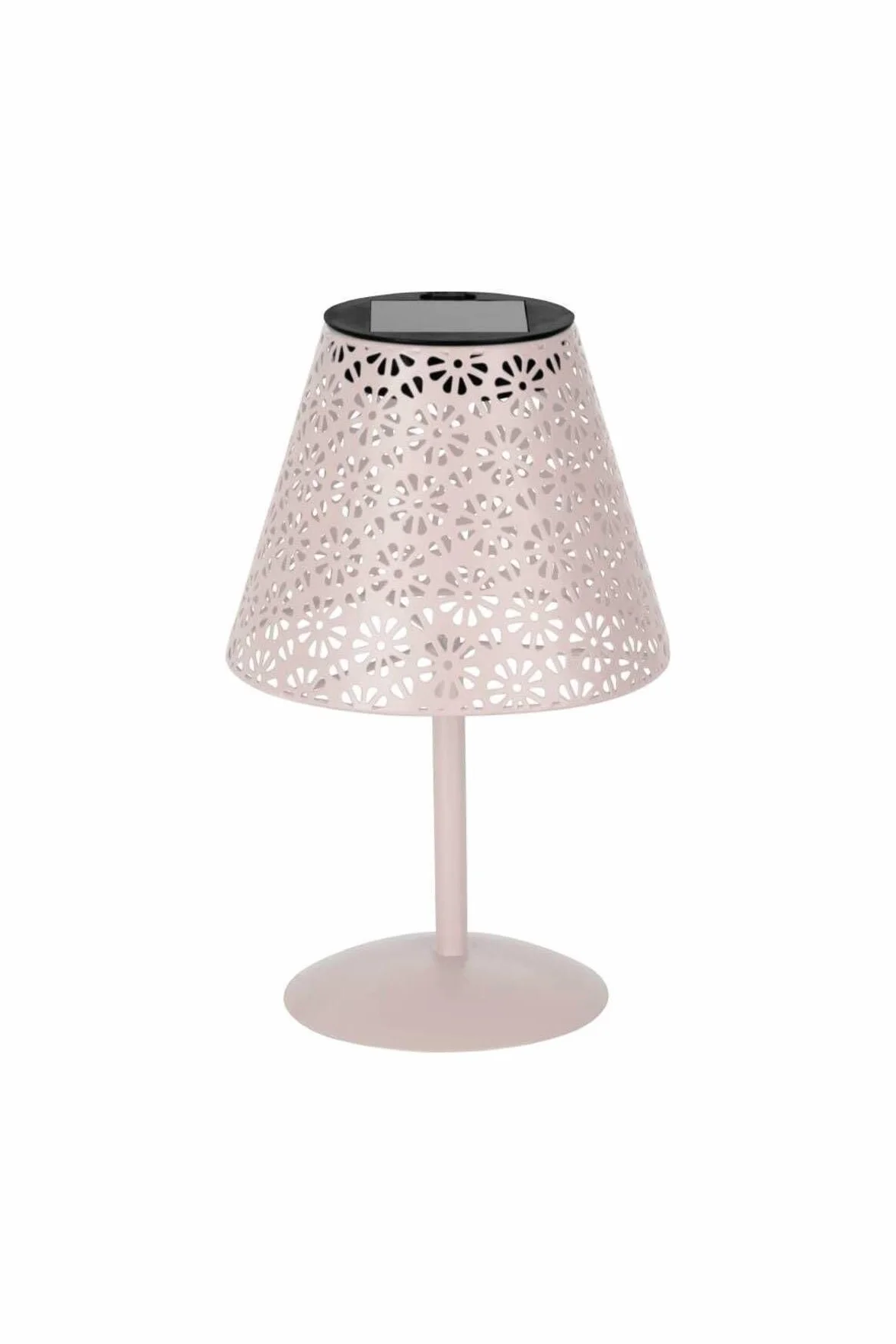 EGLO lampa solarna stołowa Z_Solar, oprawa z panelem słonecznym, metalowa źródło światła zewnętrzna w kolorze różowym, ciepłe białe światło