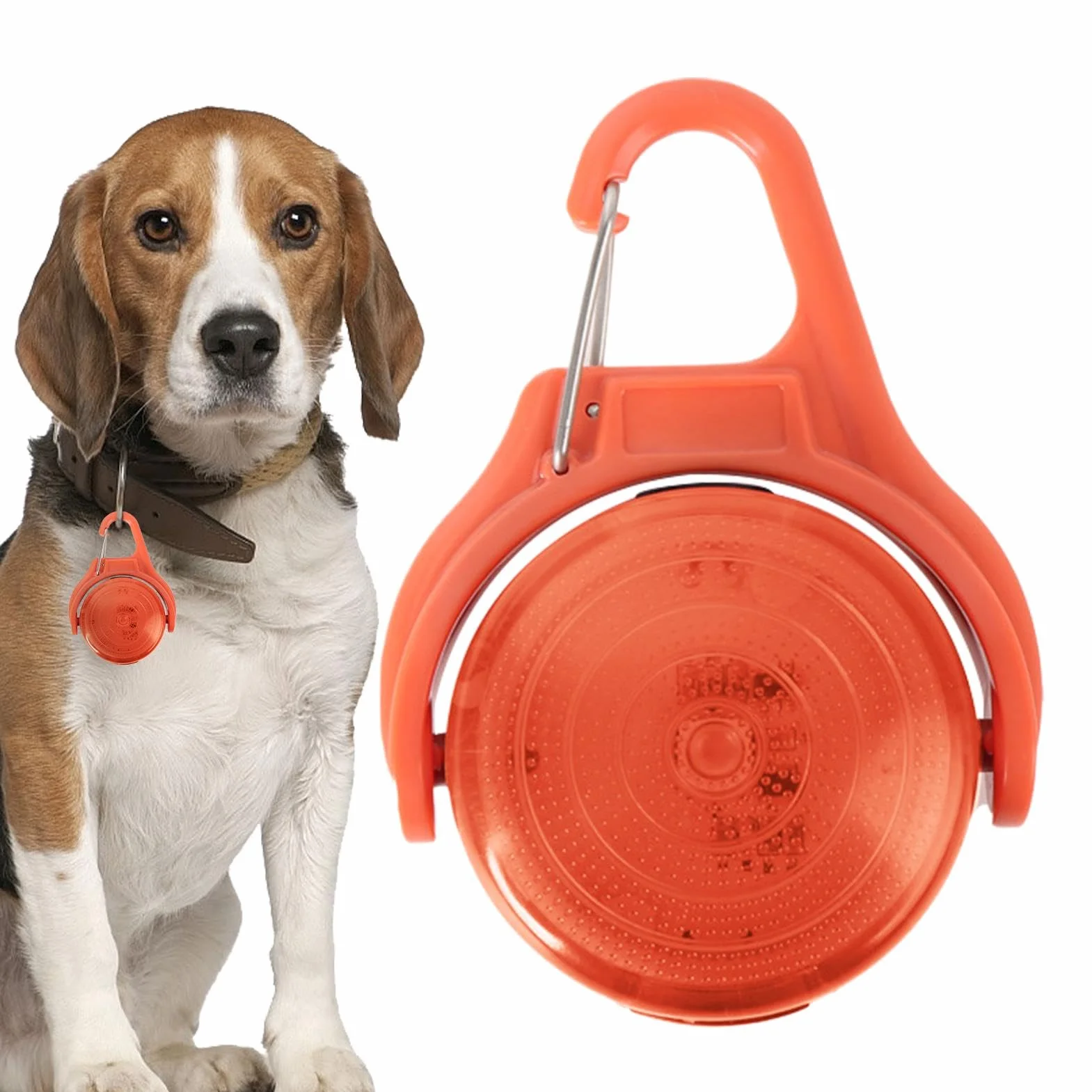 Dog Night Walking Lights l LED Dog Collar Light l Reflective Dog Walking Light l Rechargeable Pet Safety Light l Dog Walking Light-up Accessories Bright & Powerful Illumination for dogs of all sizes