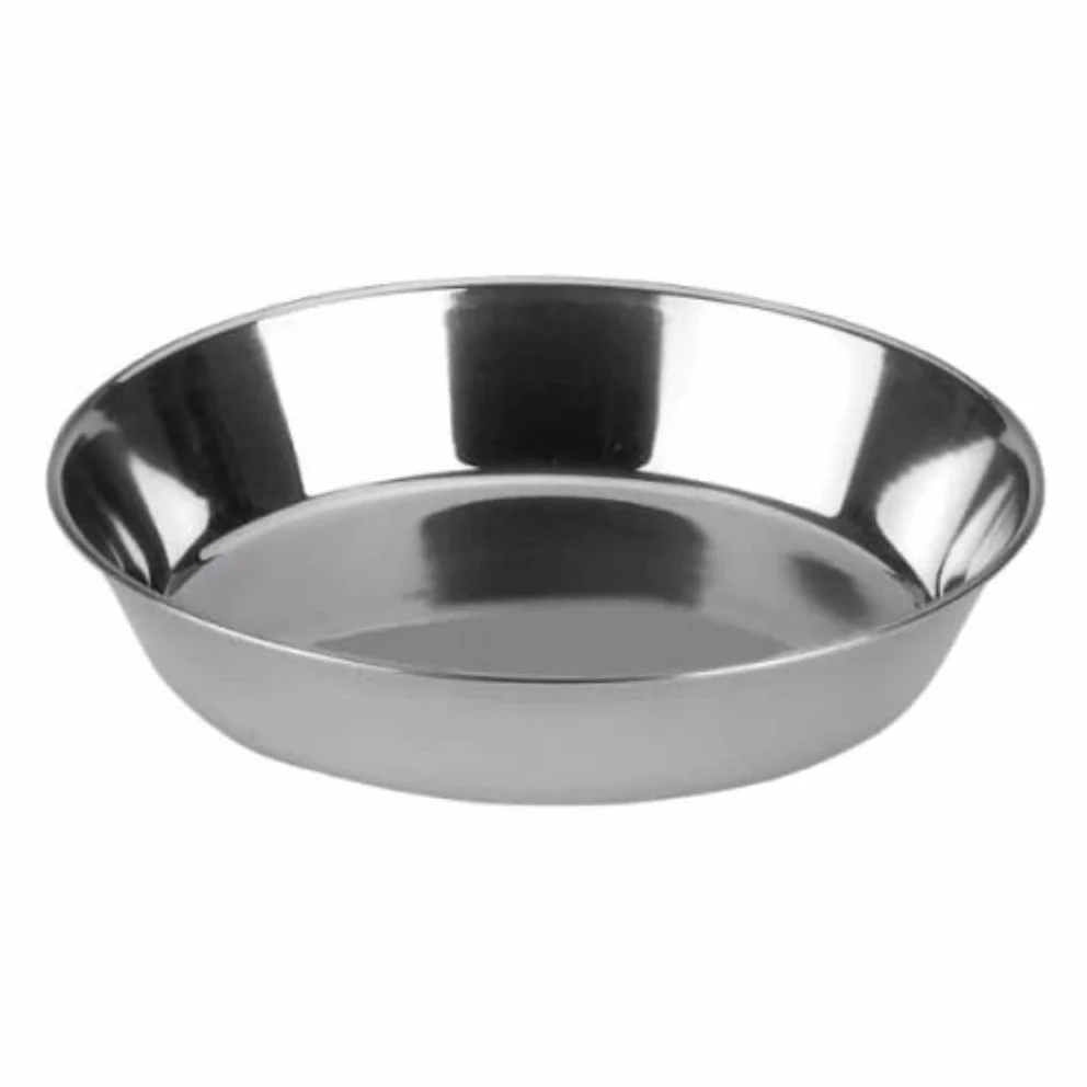 Kerbl Pet Miska dla kota ze stali nierdzewnej ø 13 cm, 300 ml, srebrna