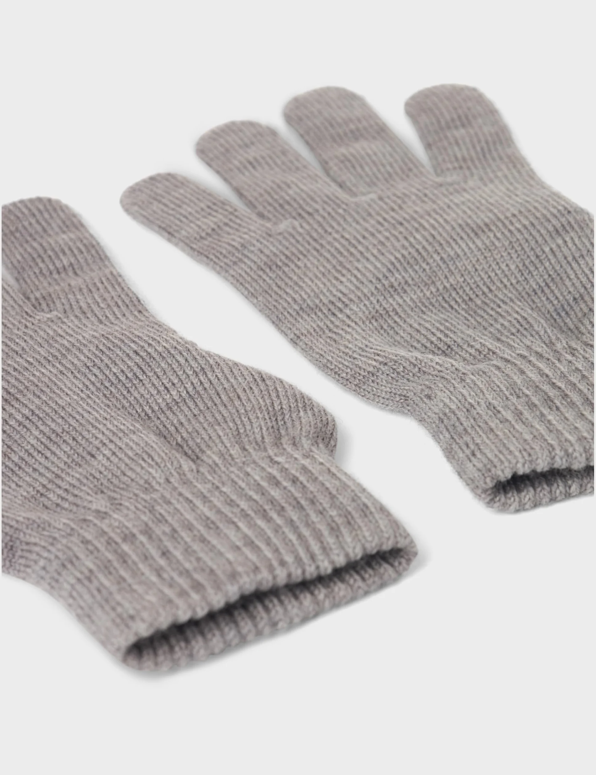 NAME IT Chłopięce rękawiczki NKMWHOLLA Wool Gloves, szare, rozmiar 7, szary, 7