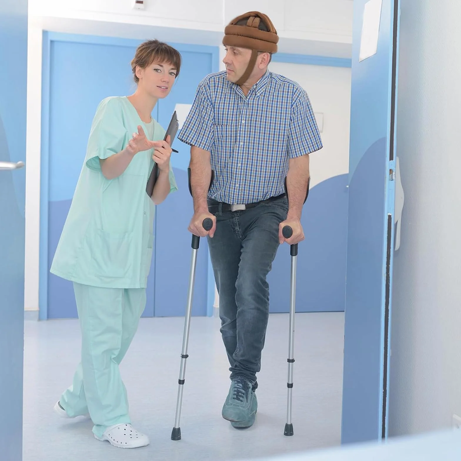 Miękki kask ochronny dla seniorów, regulowany oddychający, przeciw upadkom