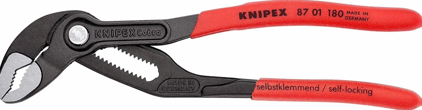 KNIPEX Cobra Szczypce nastawne do rur 180 mm 87 01 180