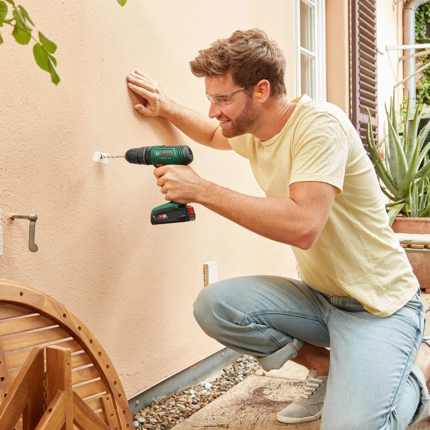 Bosch Home And Garden Easyimpact 18V-38 Wiertarka Udarowa, Czarny/Zielony, ‎21,6 x 5,7 x 19,5 cm; 2,31 kg