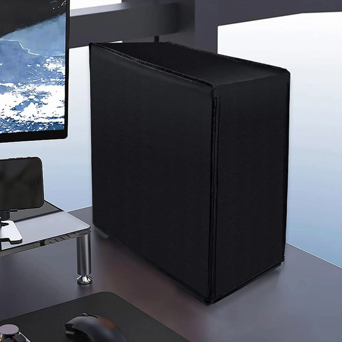 PC Computer CPU Dust Cover wodoodporna obudowa ochronna Mid-Tower 62x26x52cm
