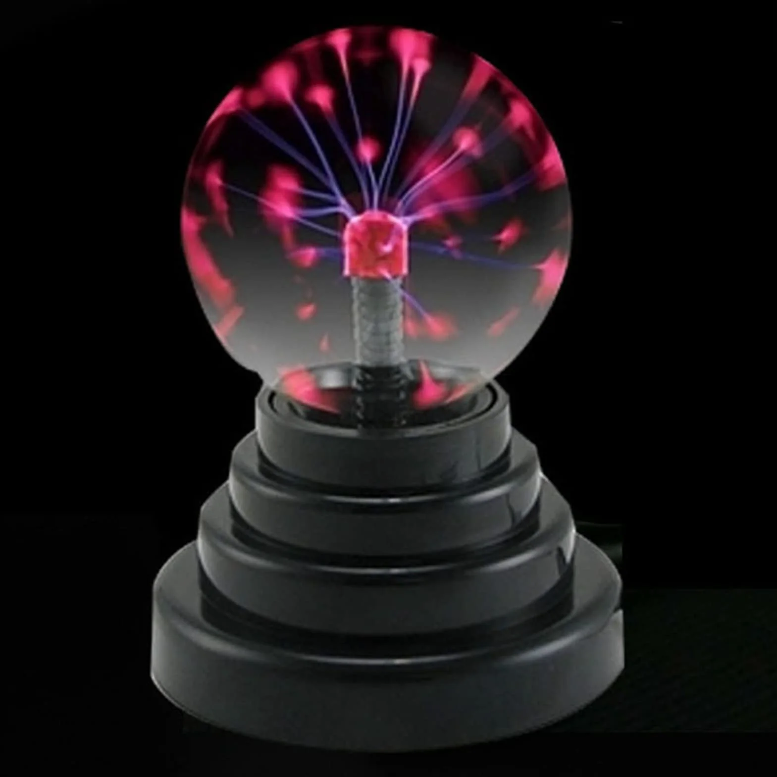 3-calowa Plazmowa plasma ball Naukowa Lampka Dekoracyjna Zasilana Przez USB i Akumulator z Oczyszczaczem Powietrza z Jonami Ujemnymi, ?wietny dla Dzieci kula plazmowa Mood Lights