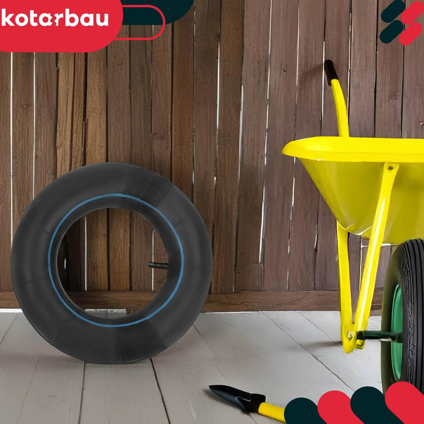 KOTARBAU Dętka 4.00-8 do Taczek Wózka ⌀ 35 cm