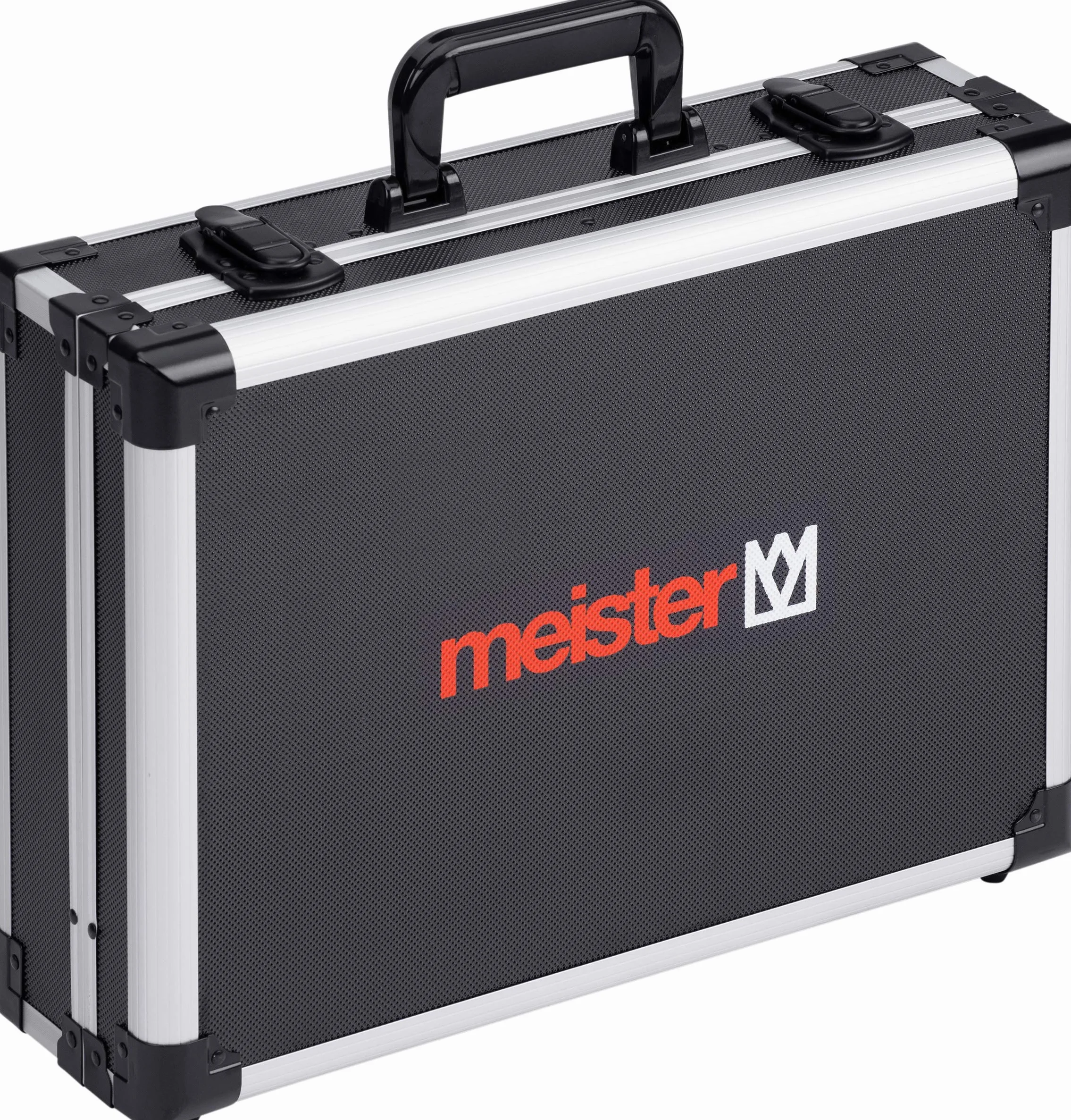 Meister Walizka narzędziowa pusta – 460 x 320 x 140 mm – indywidualny podział – 15 kieszeni na narzędzia – z gumowymi taśmami – nośność 15 kg – stabilna aluminiowa walizka/skrzynka na narzędzia /