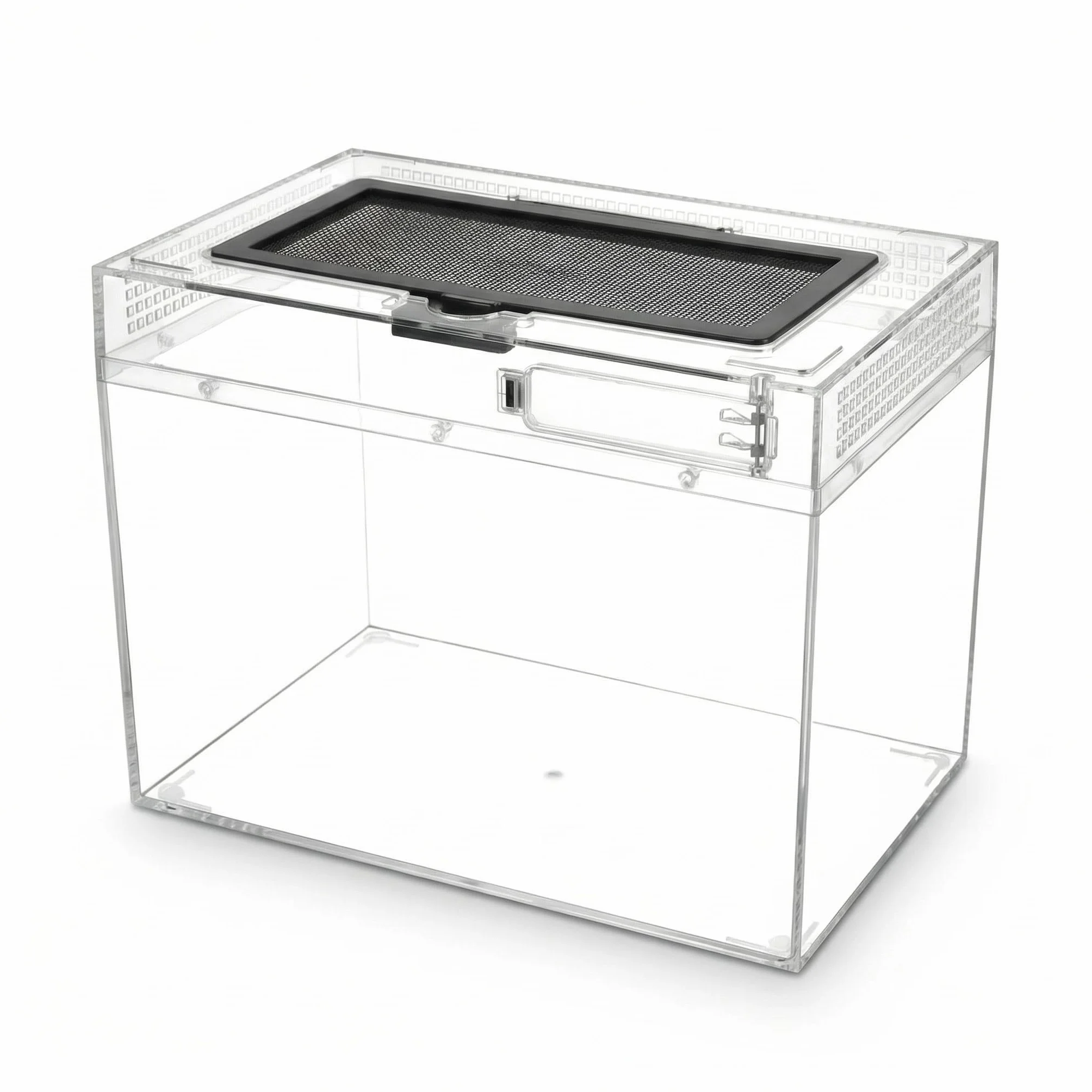 QWORK® Skrzynka do karmienia gadów, gad Growth pc terrarium, 30 * 18 * 22cm dla różnych gadów i owadów
