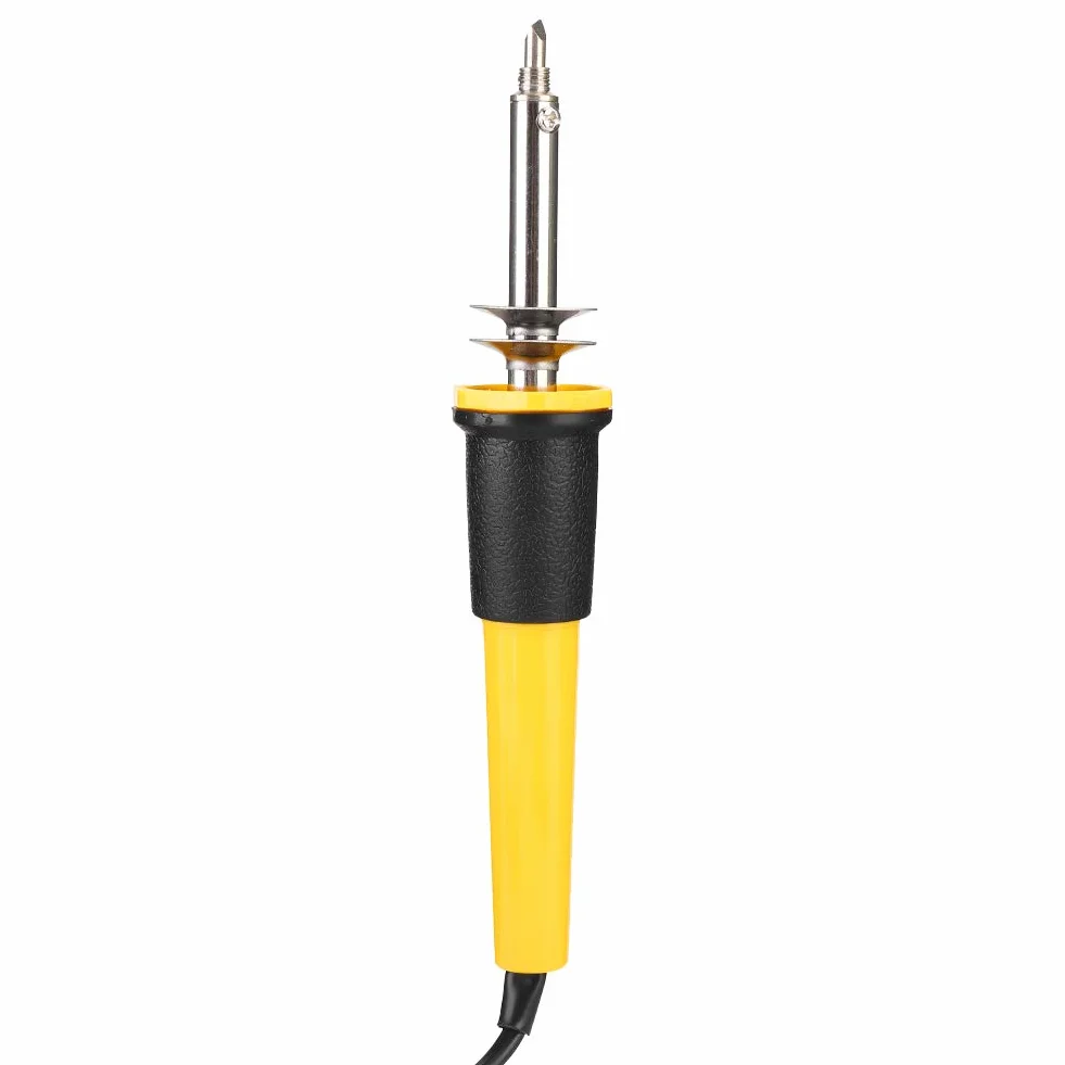 Hyuduo Elektryczny Drewno Pirografia Pirografia Narzędzie do Spalania Drewna 40W 400 ℃ z 5 Lutowymi Końcówkami do Skórzanego Drewna Ergonomicznego Gumowego Uchwytu
