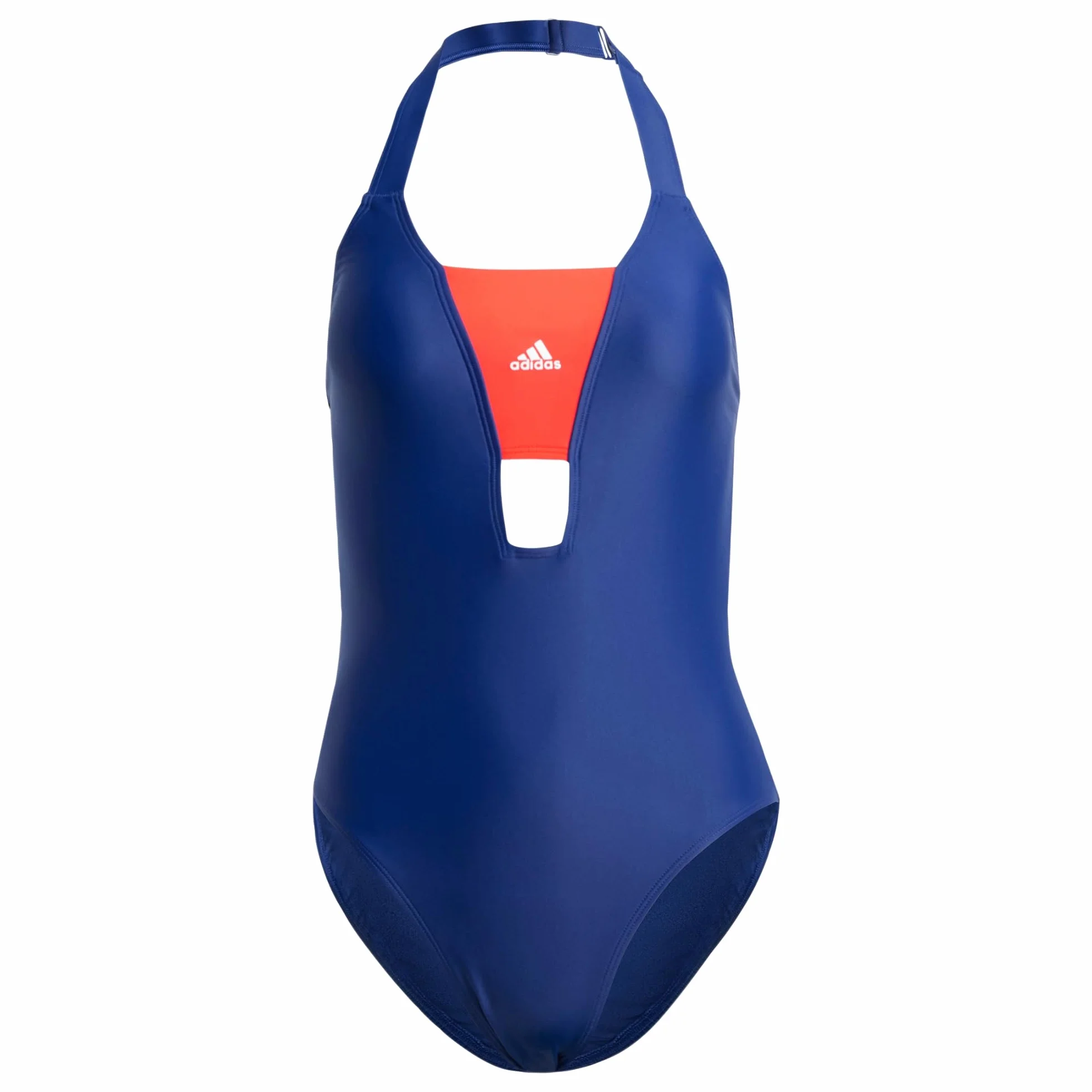 adidas Damski strój kąpielowy Odzież sportowa Colorblock Ciemnoniebieski/Jasnoczerwony, 34