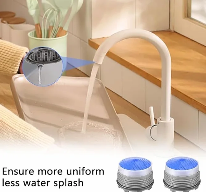 18,5 mm Aerator do kranu 10 sztuk filtrów do zlewu Aerator z 2 przyciskami do aeratora oszczędzania wody filtr przeciwbryzgowy do kranu do łazienki kuchni