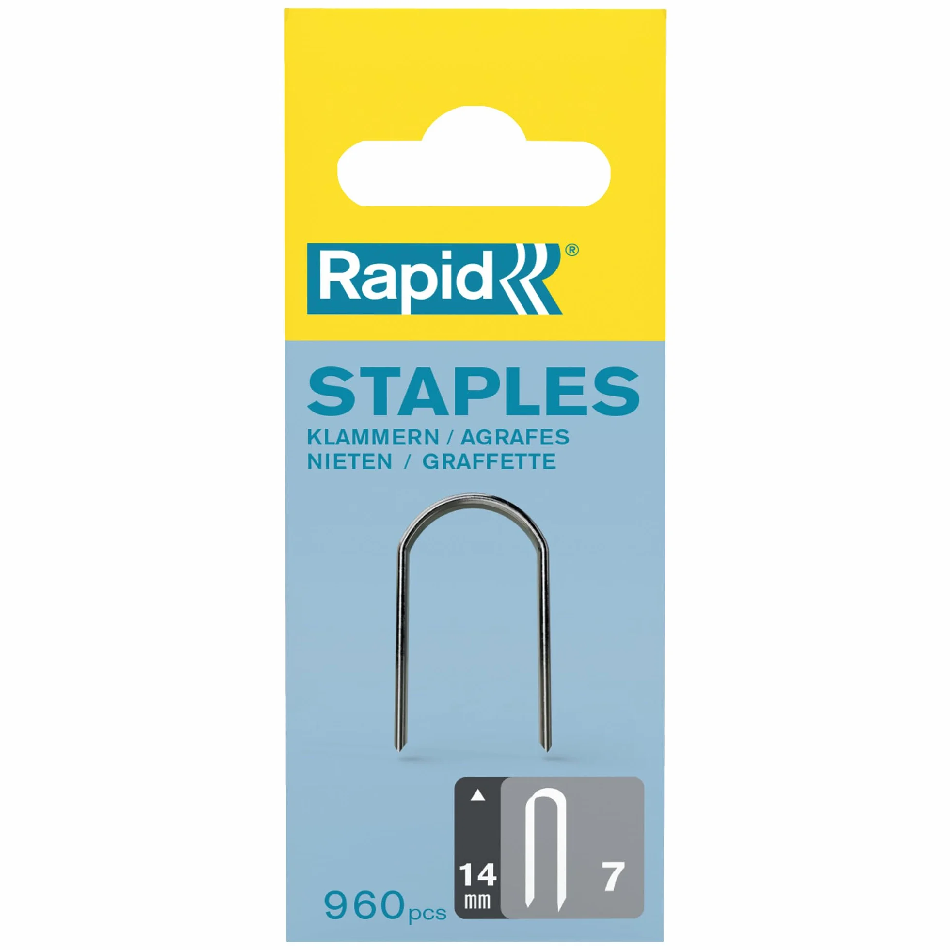 Rapid 7/14 mm Dp Staples (960) Narrow Box