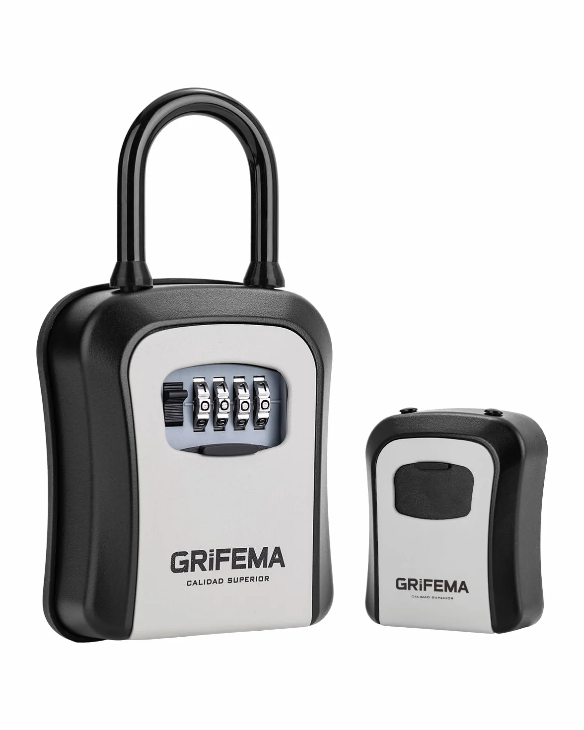 GRIFEMA GA1003-2 sejf na klucze, zamykane pudełko, szafki na klucze z haczykiem, do domu, biura, szary