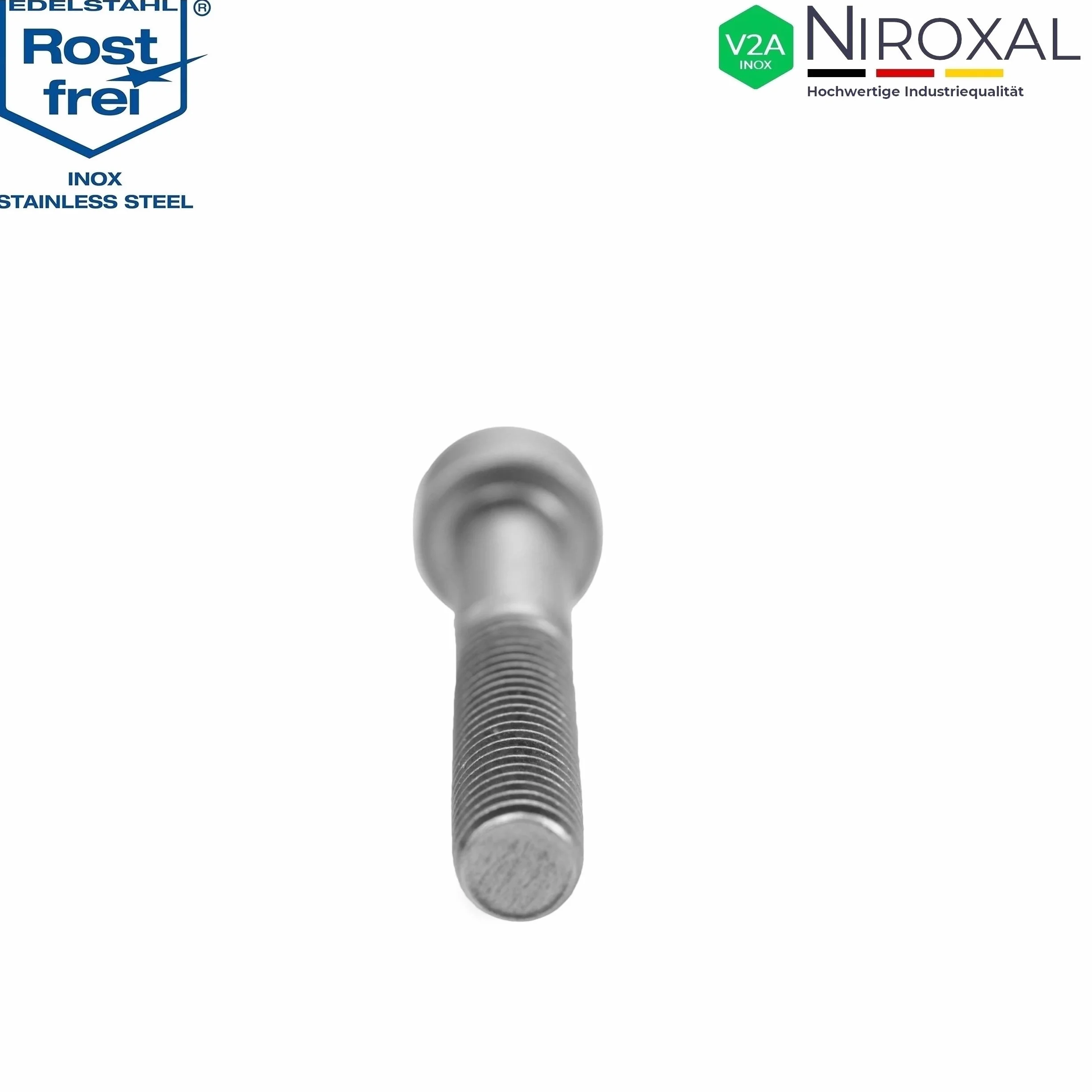 Śruba cylindryczna ze stali nierdzewnej V2A M4 x 60 mm, 25 sztuk