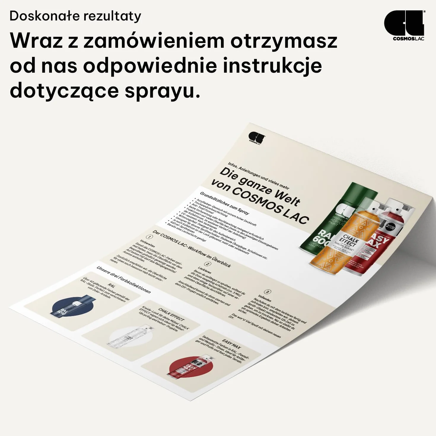 CL COSMOS LAC Farba kredowa Spray Chalk Effect