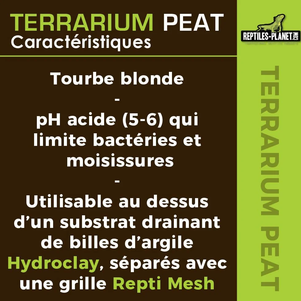 Reptiles-Planet Terrarium podłoże z gadów torfowych, 6 litrów