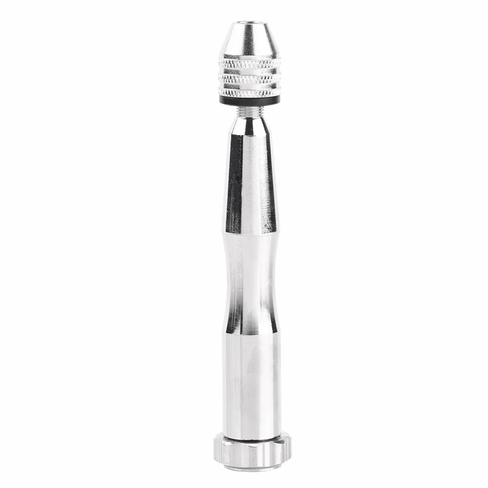 Yosoo Health Gear Mini wiertło ręczne, srebrne 0,3 mm – 3,6 mm wiertło z 25 sztukami wierteł HSS do rzemiosła artystycznego wiszące ozdoby lub produkcji pamiątek